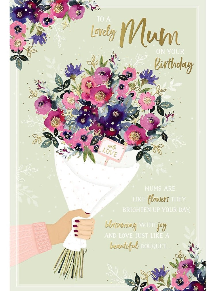 Mum Birthday Card - Bouquet