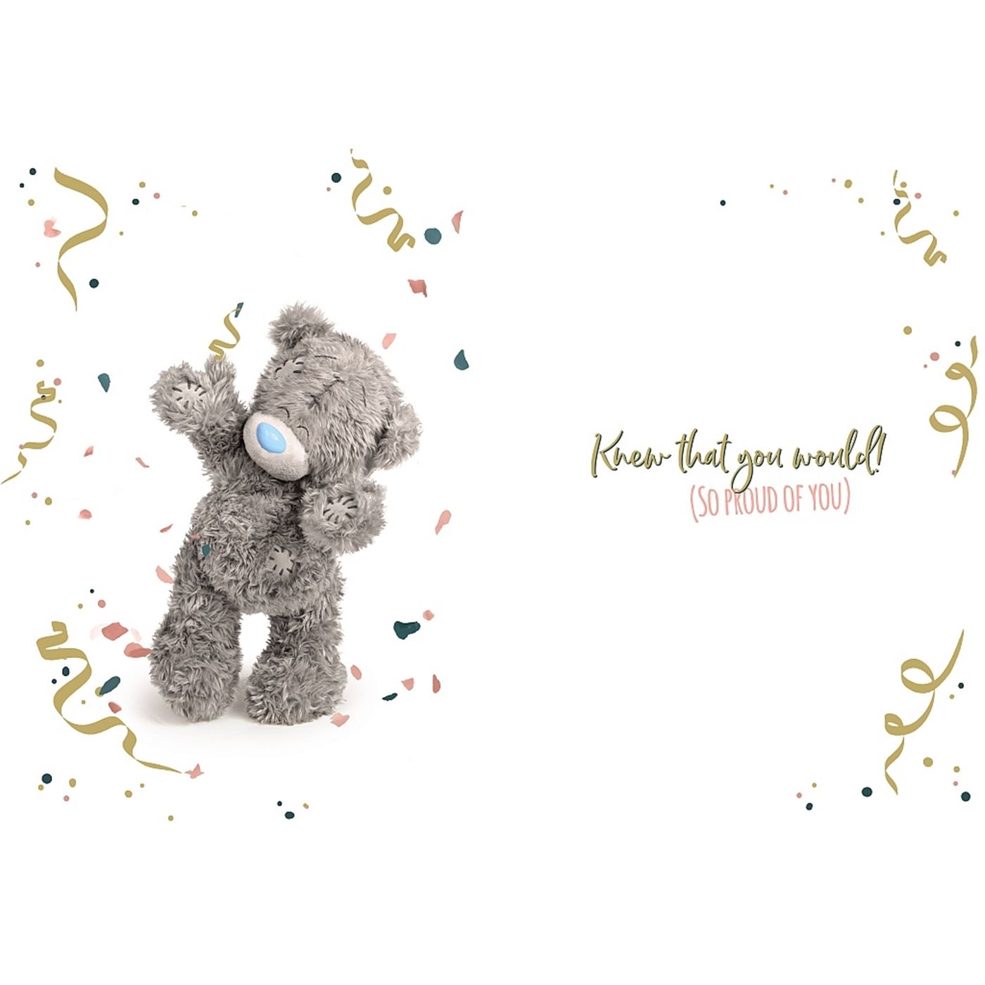 You Passed Congratulations Card - Bear Celebrating