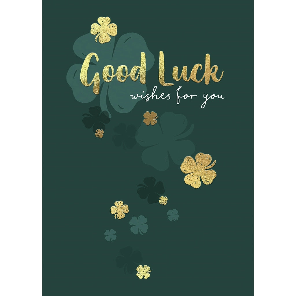 Good Luck Card - Four Leafed Clover