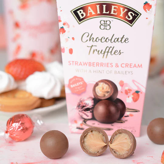 Baileys Strawberry & Cream Twist Wrapped Truffles in Carton