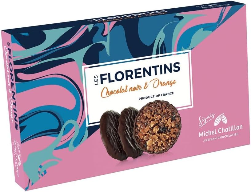 Les Florentins Caramel Orange In Dark Chocolate - 12x100g