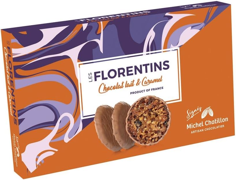 Les Florentins Chocolate & Salted Caramel Florentines milk chocolate - 12x100g