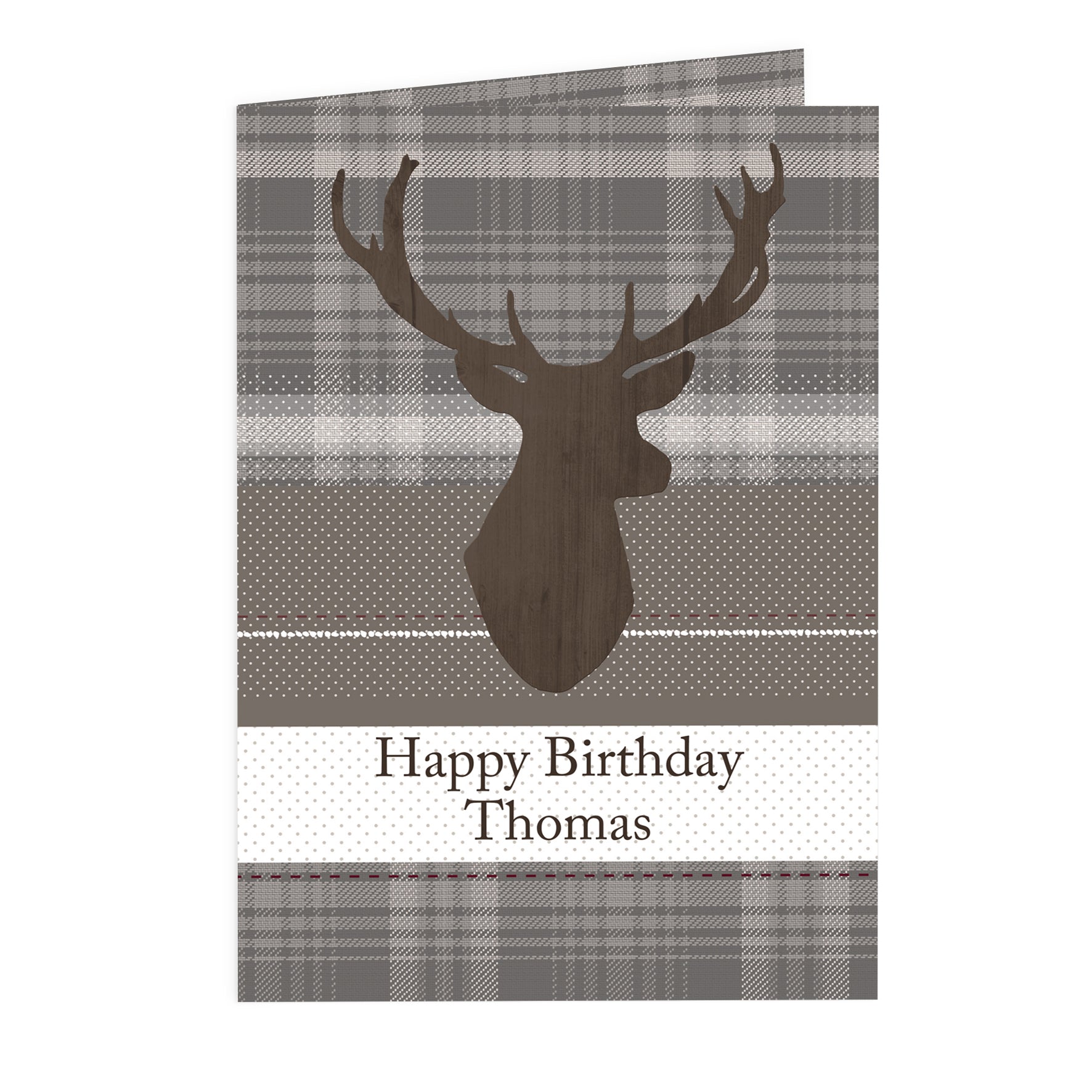 Personalised Highland Stag Card