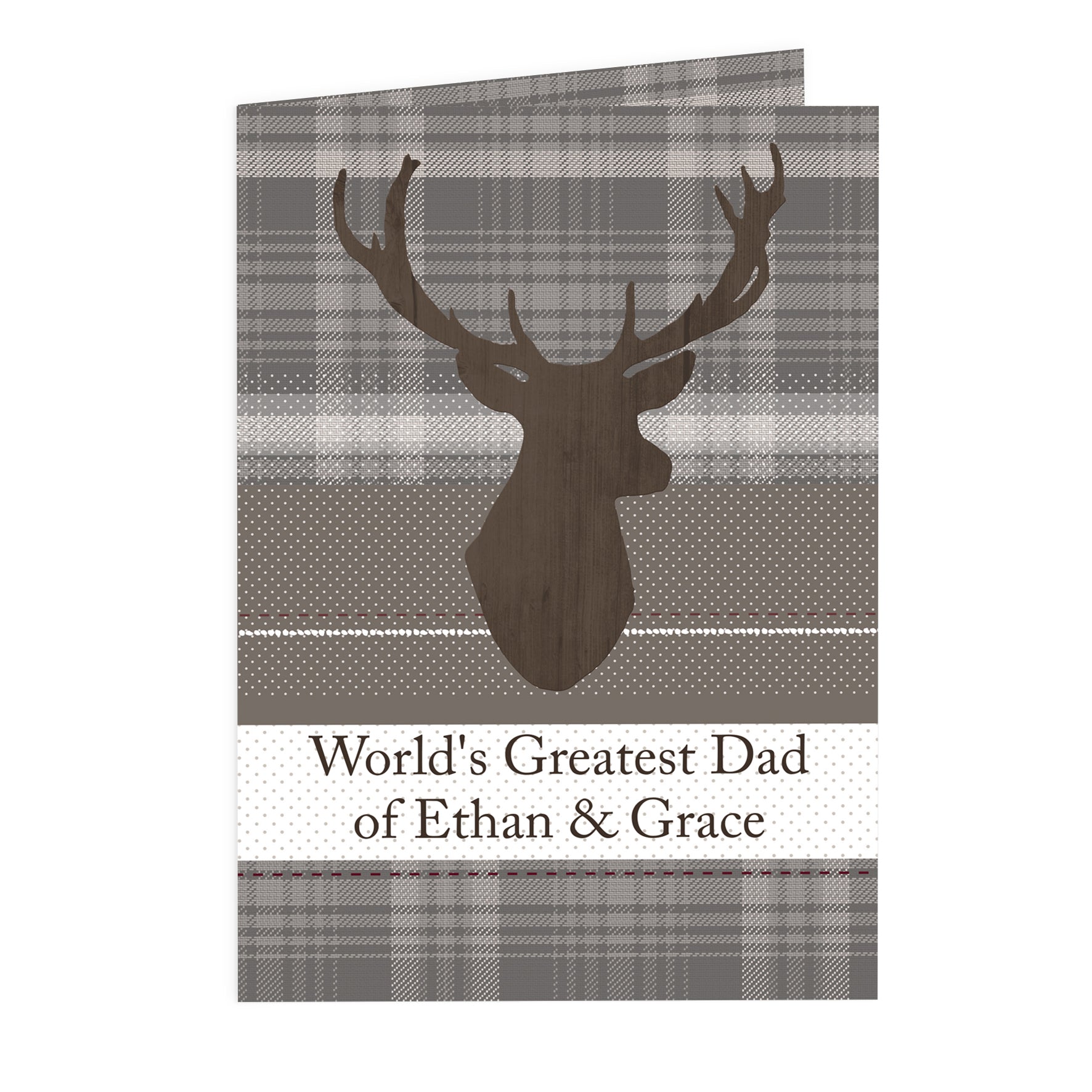 Personalised Highland Stag Card