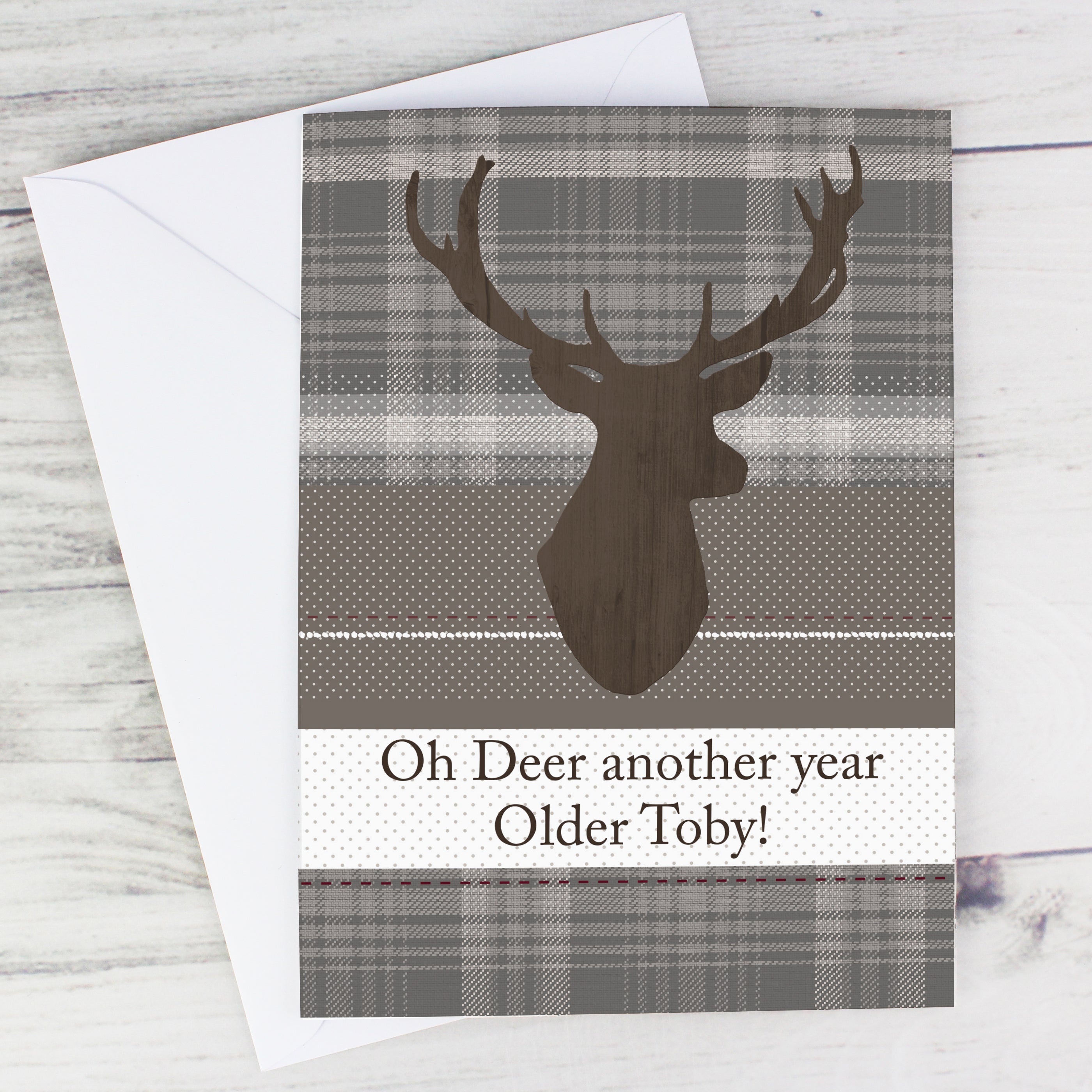 Personalised Highland Stag Card