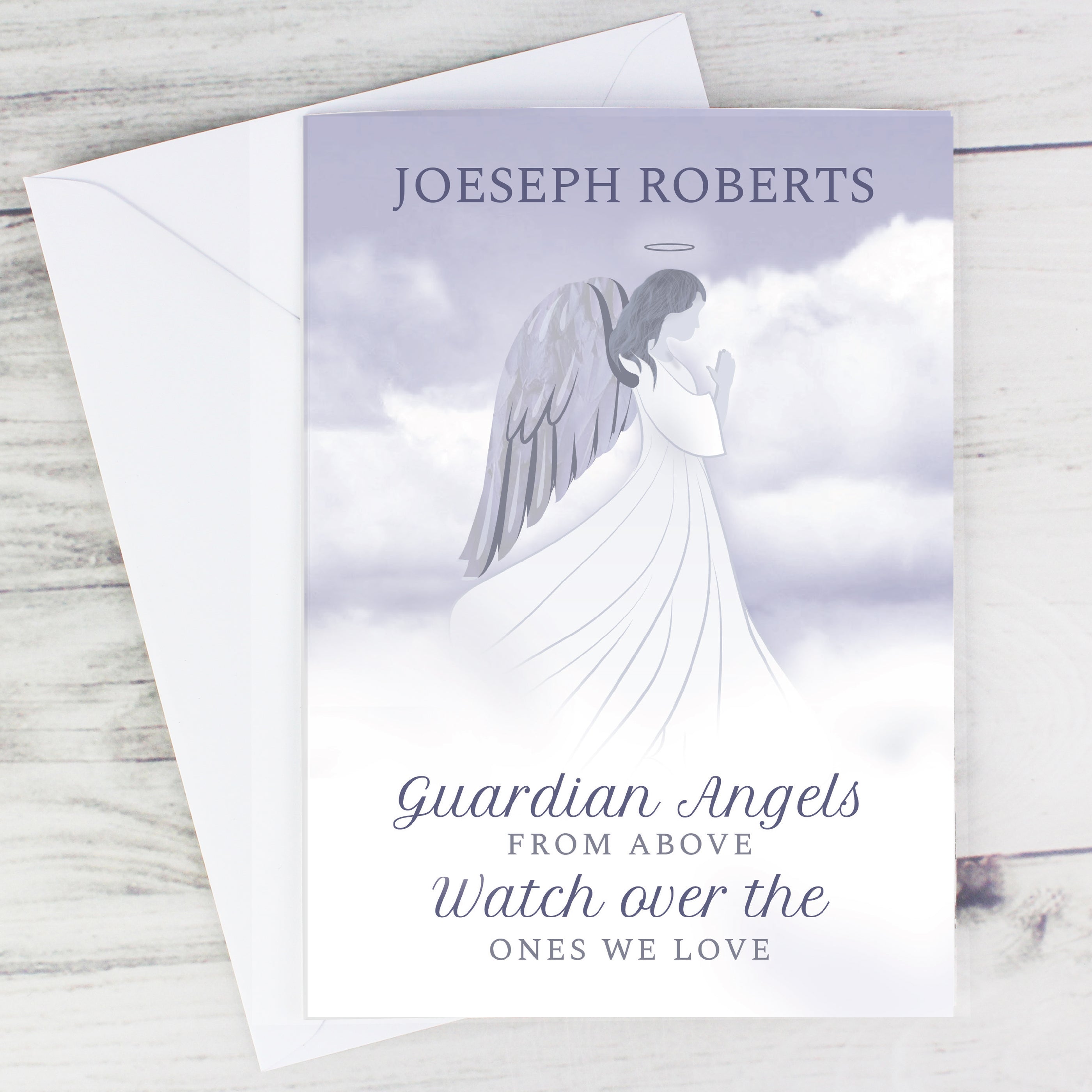 Personalised Guardian Angel Card