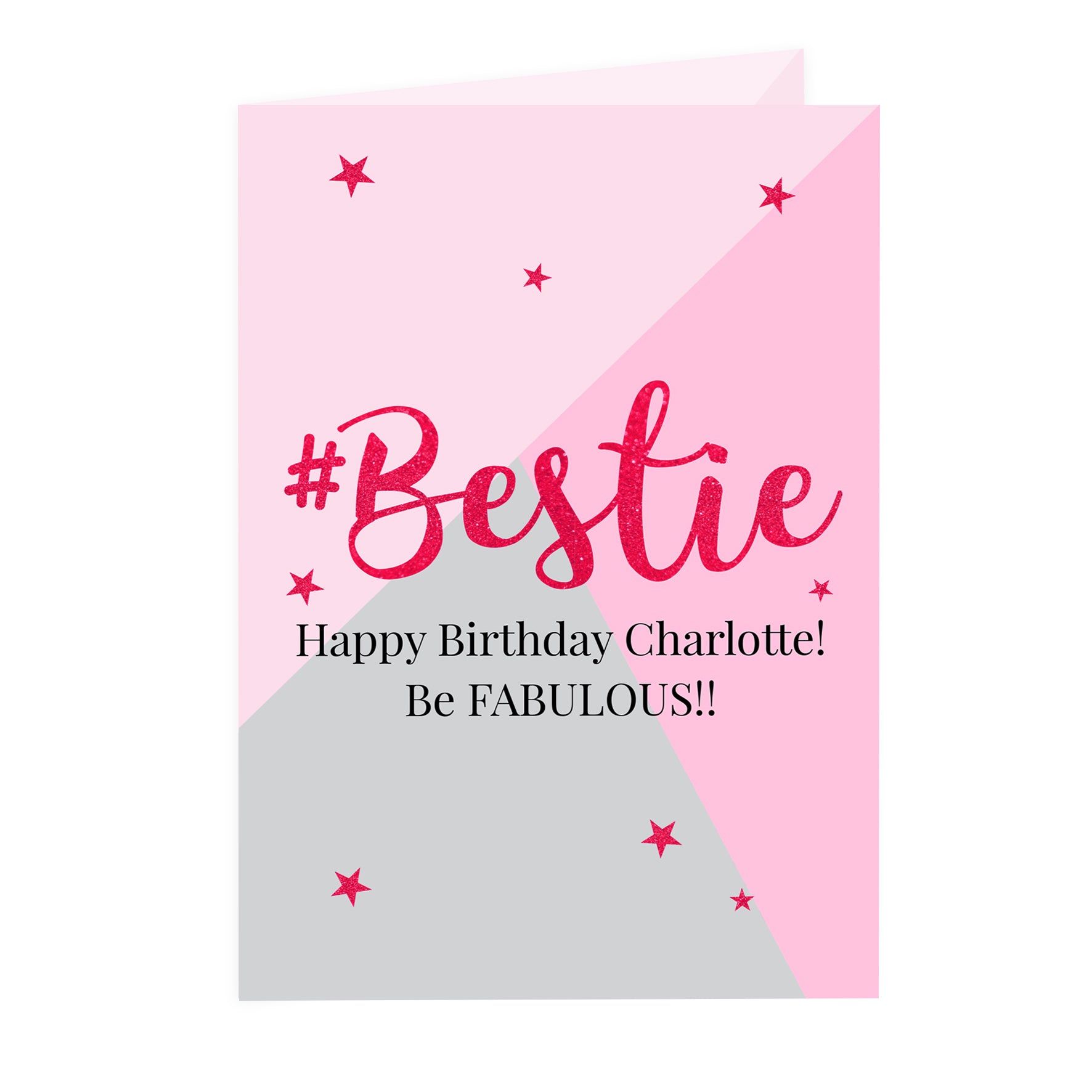 Personalised #Bestie Card