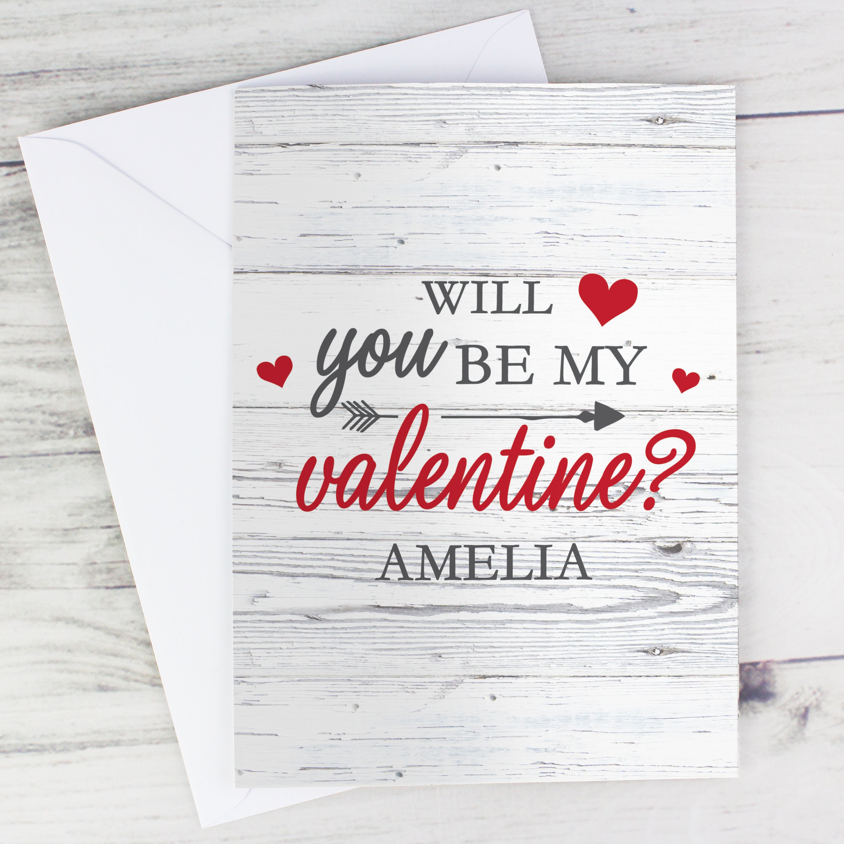 Personalised Be My Valentine Card