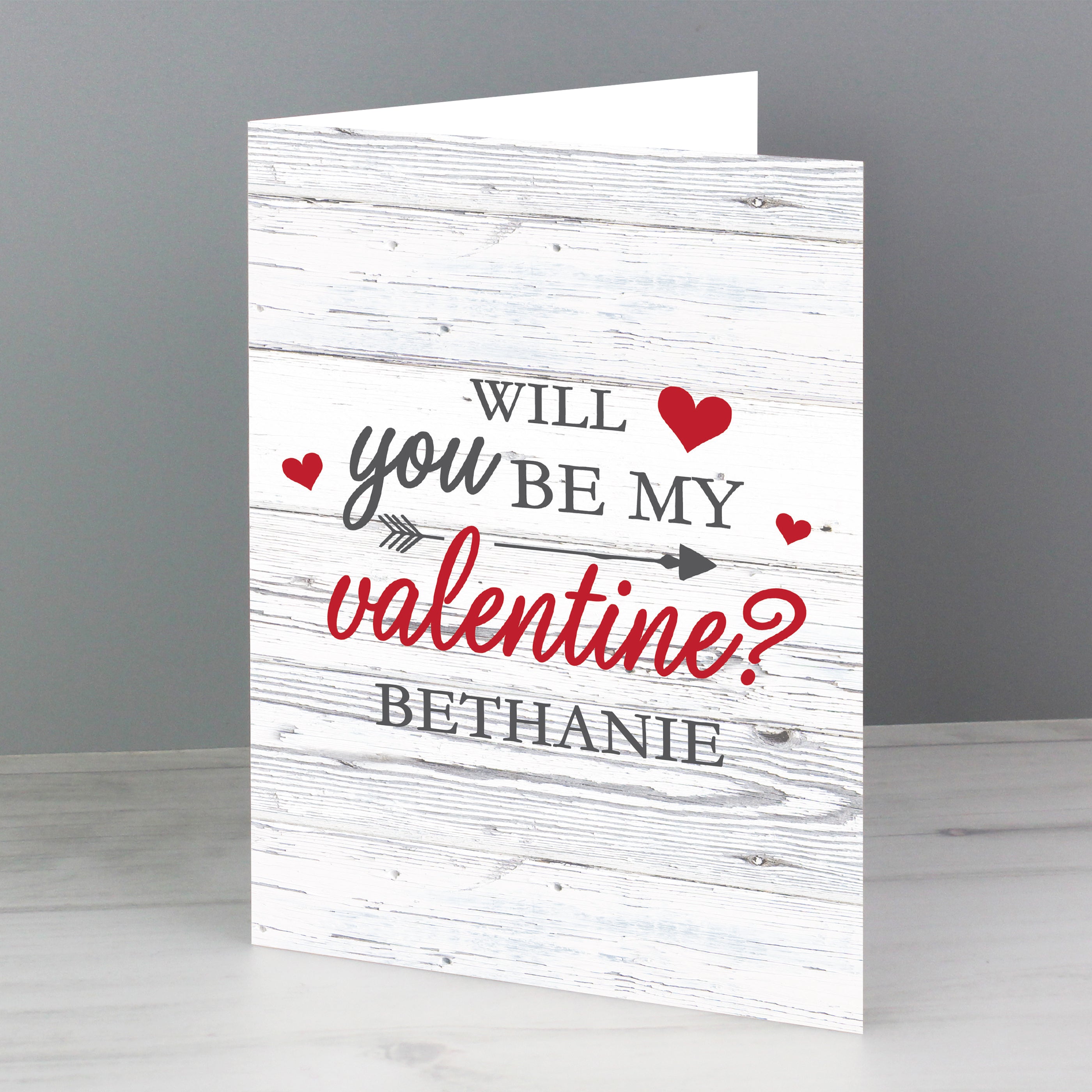 Personalised Be My Valentine Card