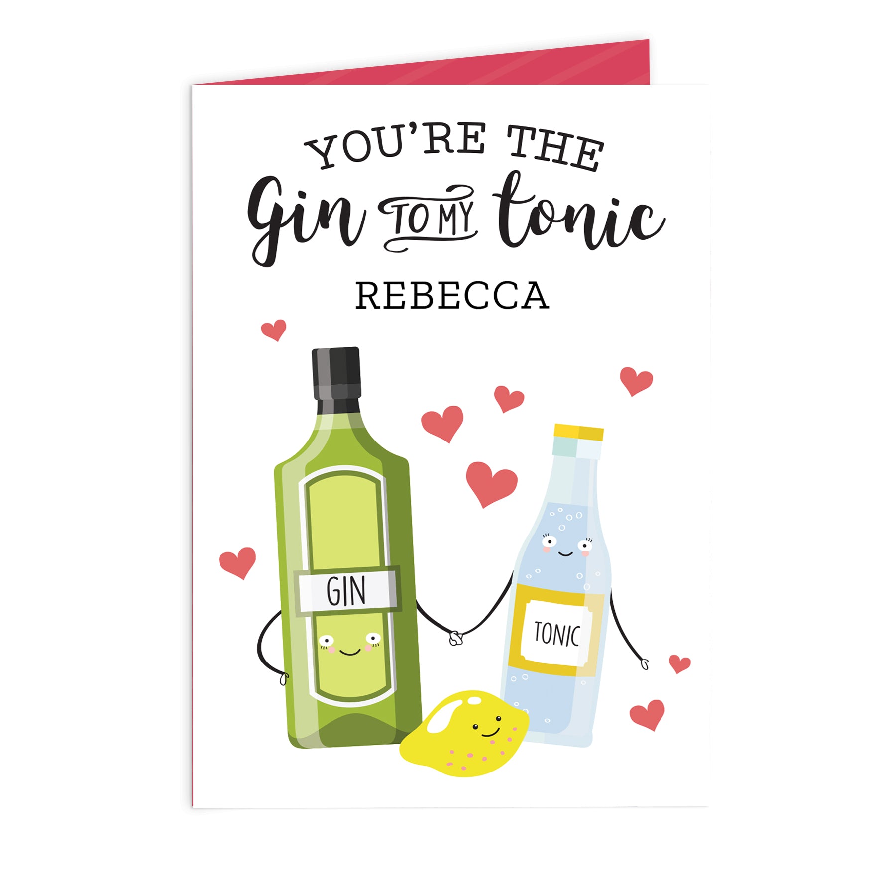 Personalised 'Gin to My Tonic' Card