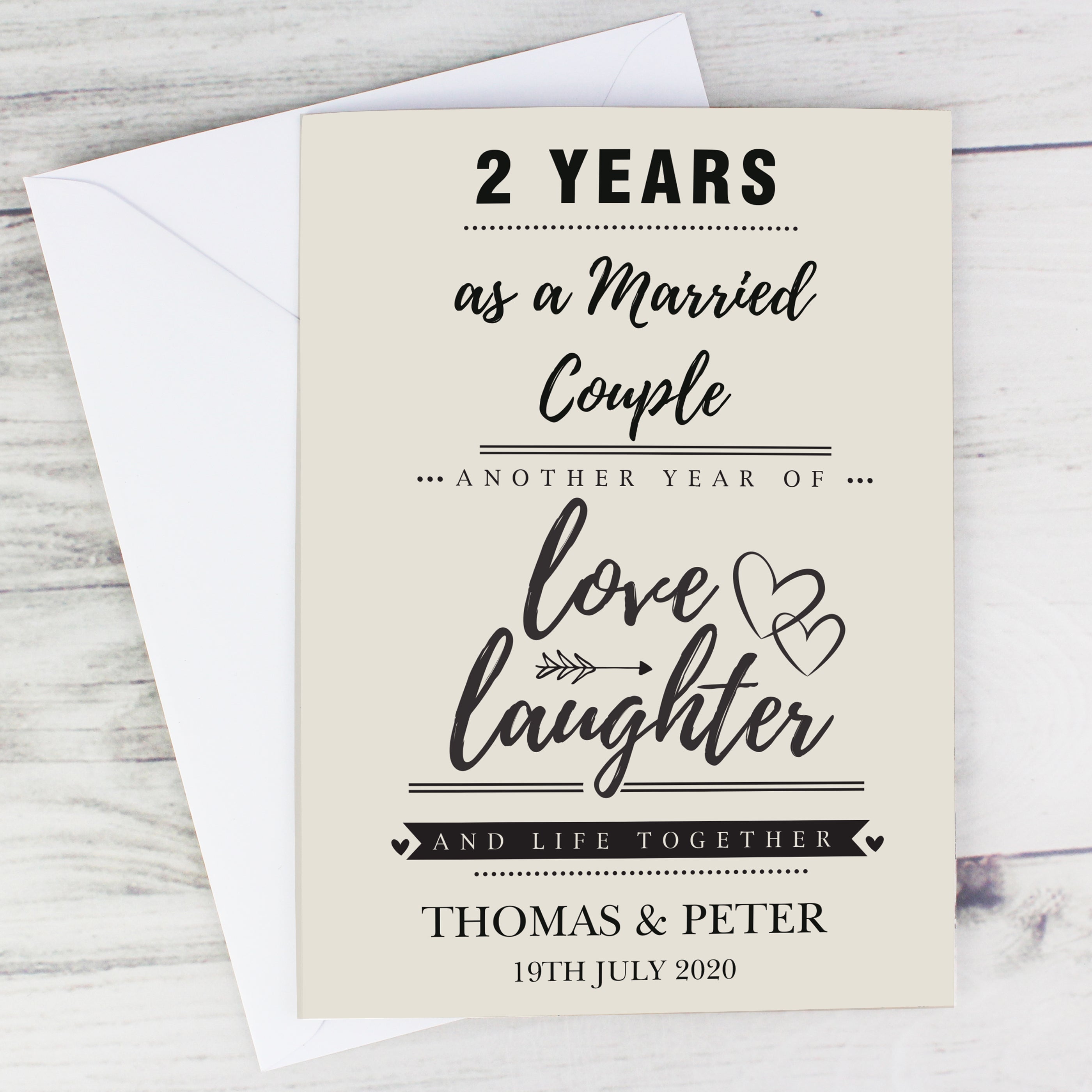 Personalised Anniversary Card