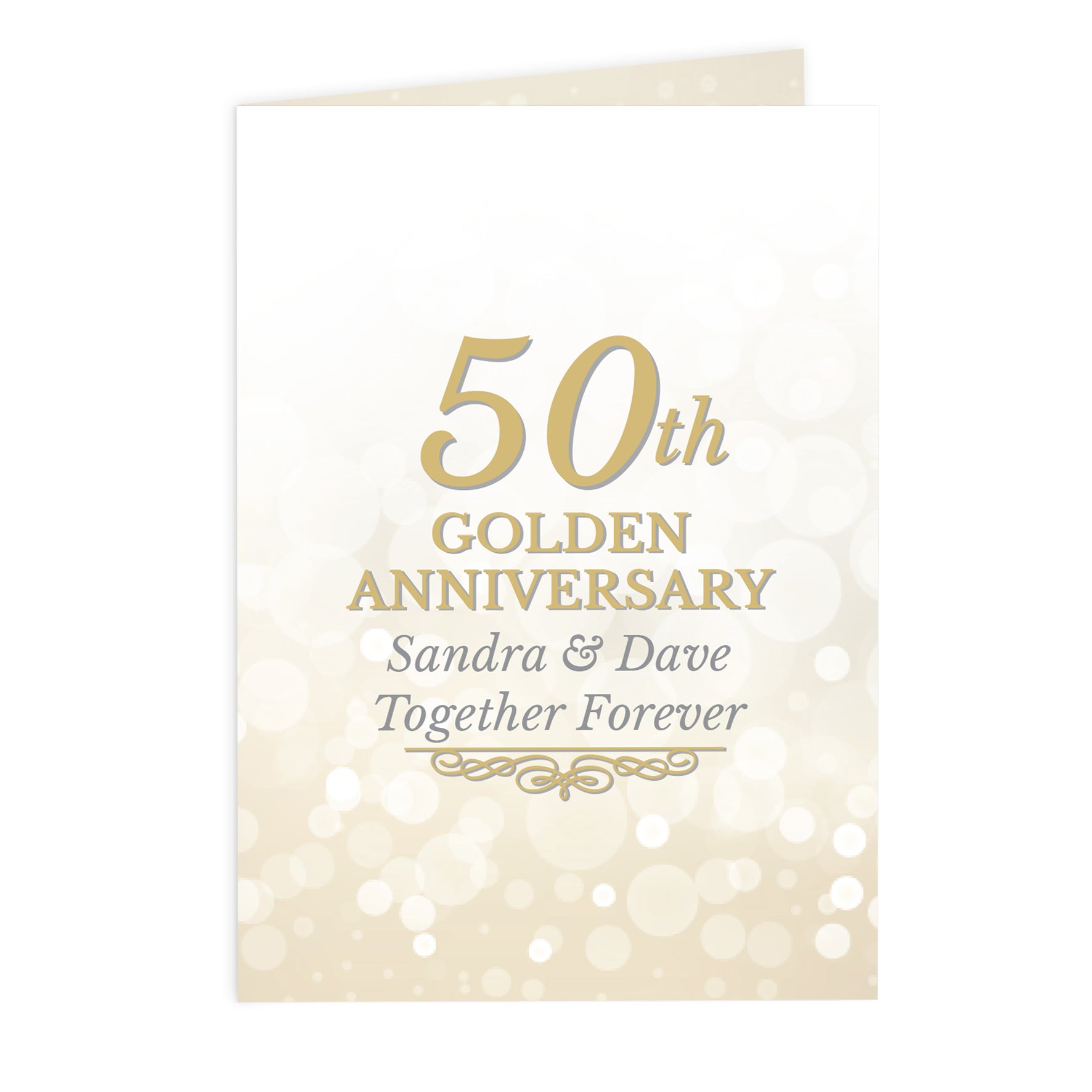 Personalised 50th Golden Anniversary Card