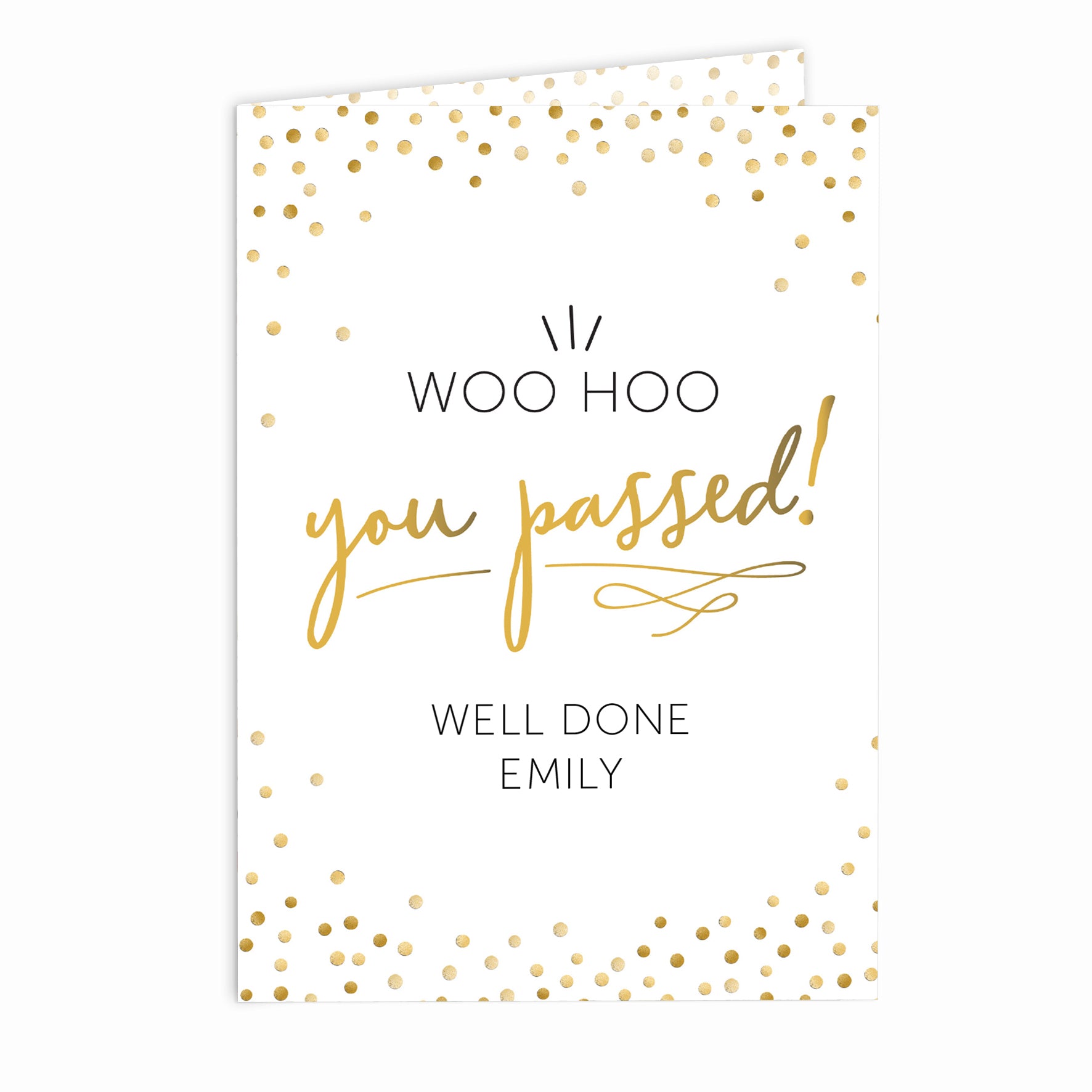 Personalised You Passed! Card