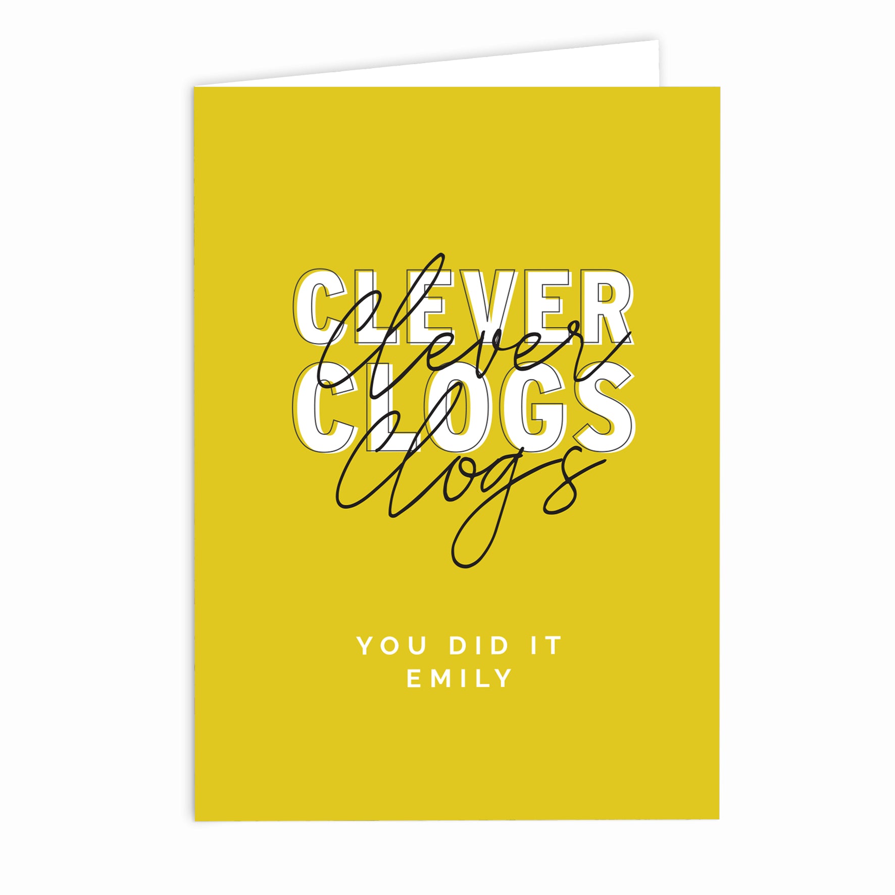 Personalised Clever Clogs Card