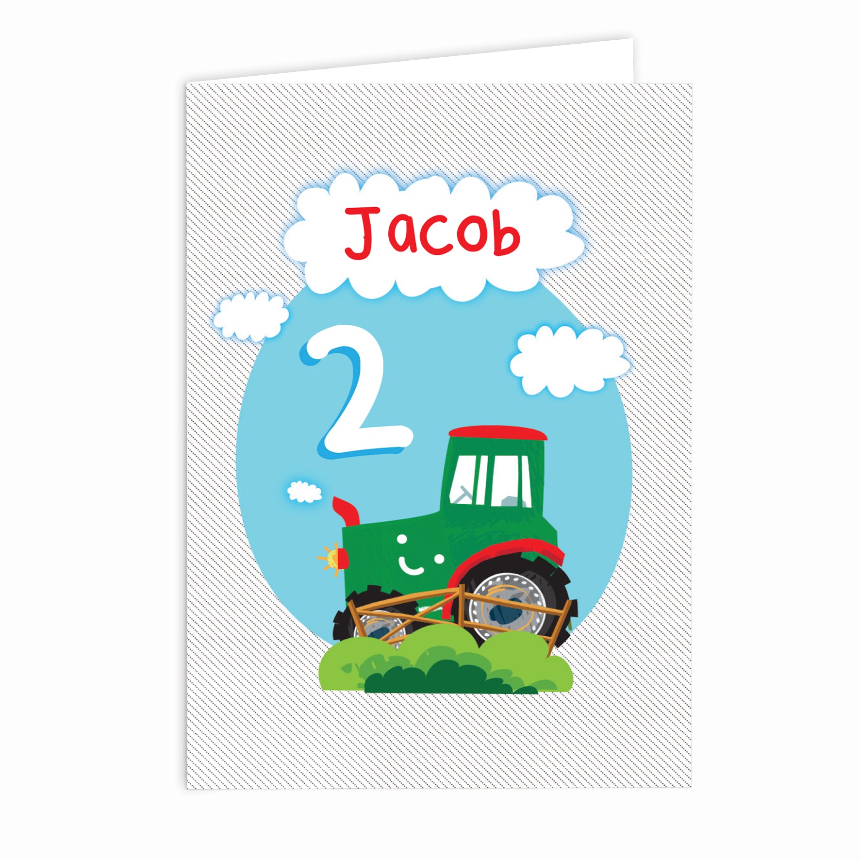 Personalised Tractor Birthday Card