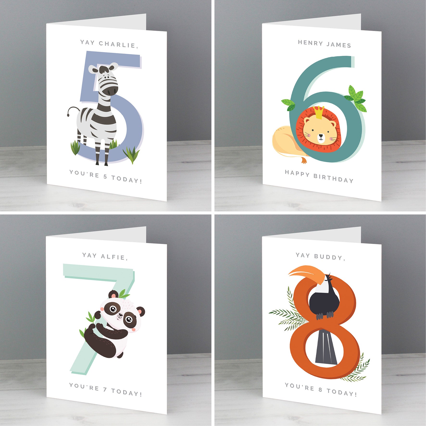 Personalised Animal Birthday Card