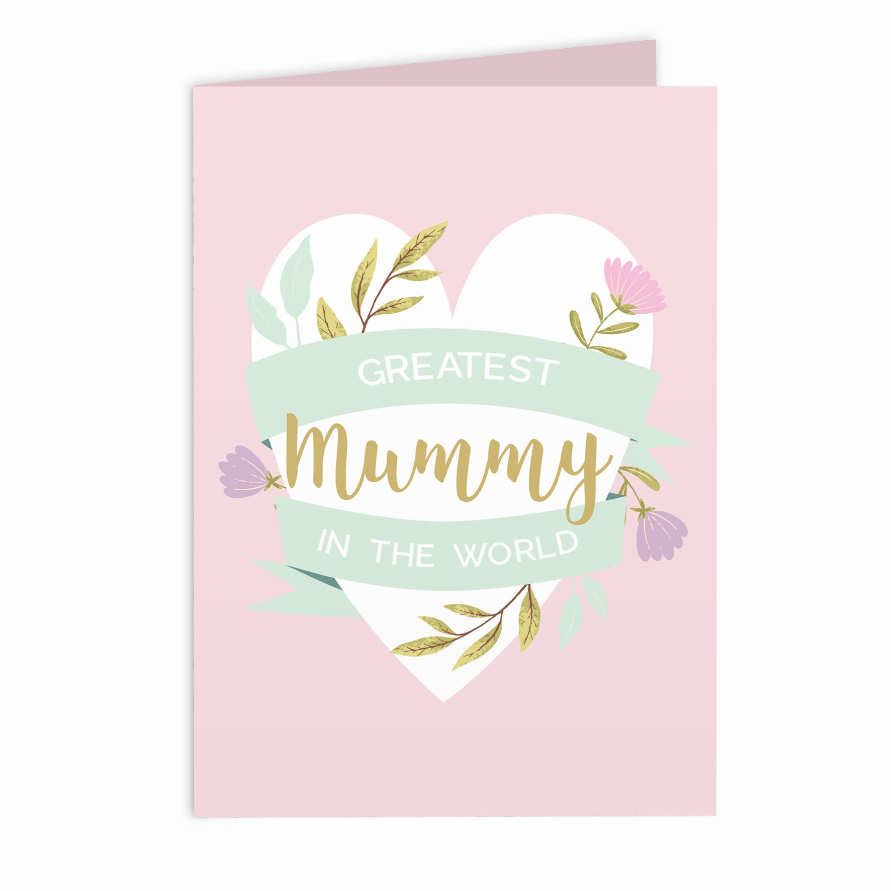 Personalised Floral Heart Card