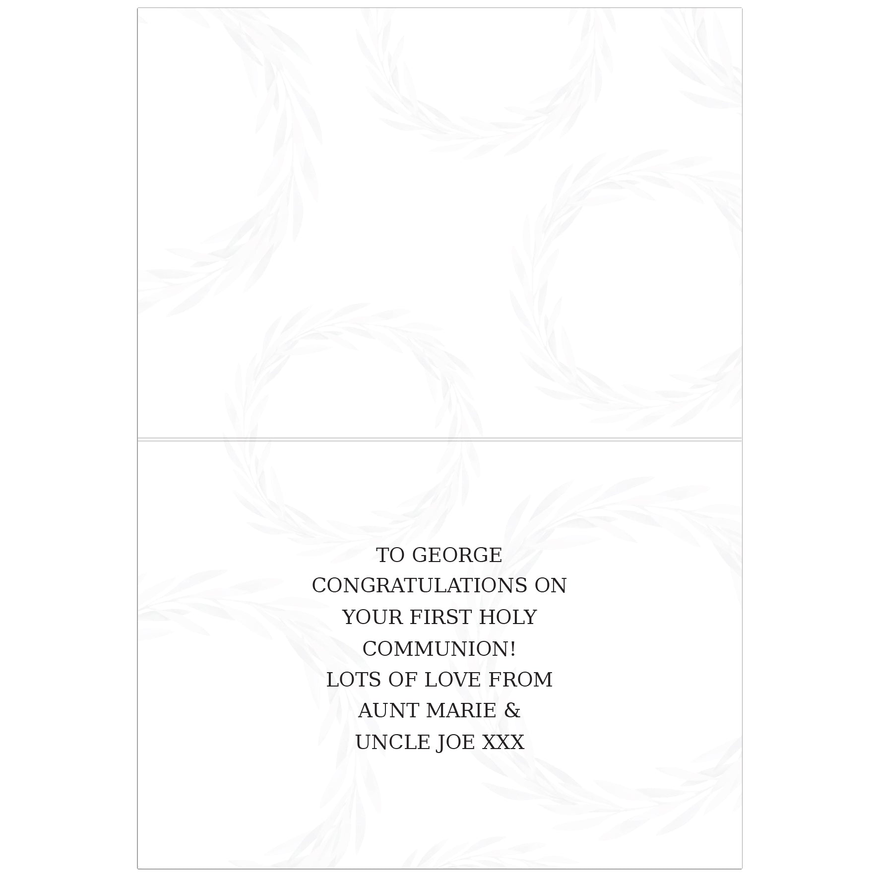 Personalised Truly Blessed First Holy Communion Card