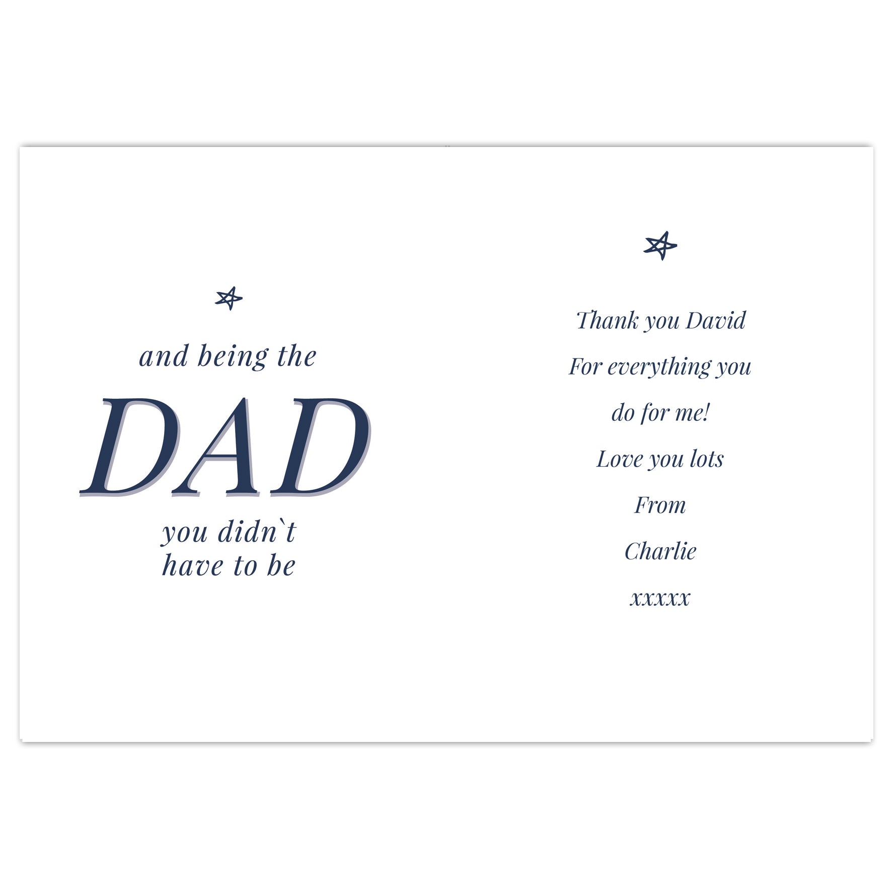 Personalised Stepdad Card