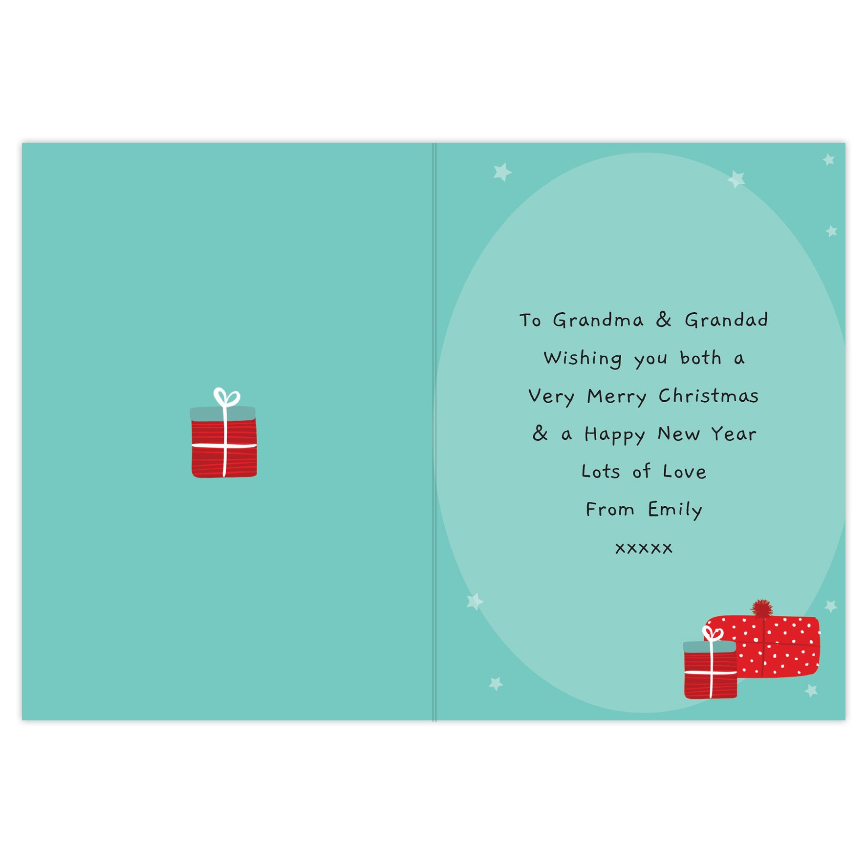 Personalised Mr & Mrs Claus Card