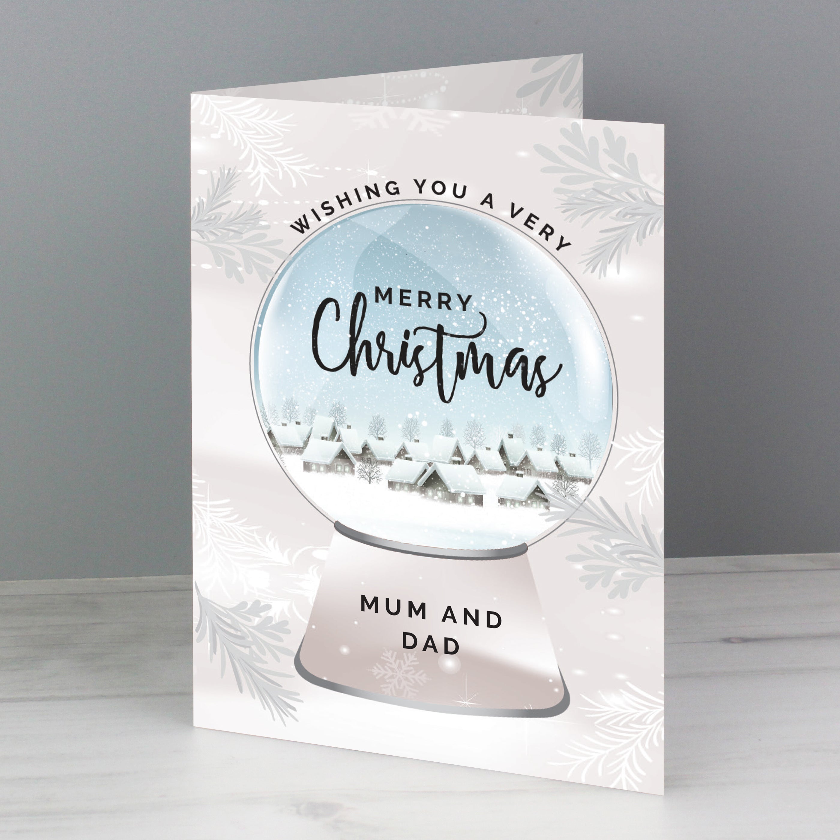 Personalised Christmas Snow Globe Card