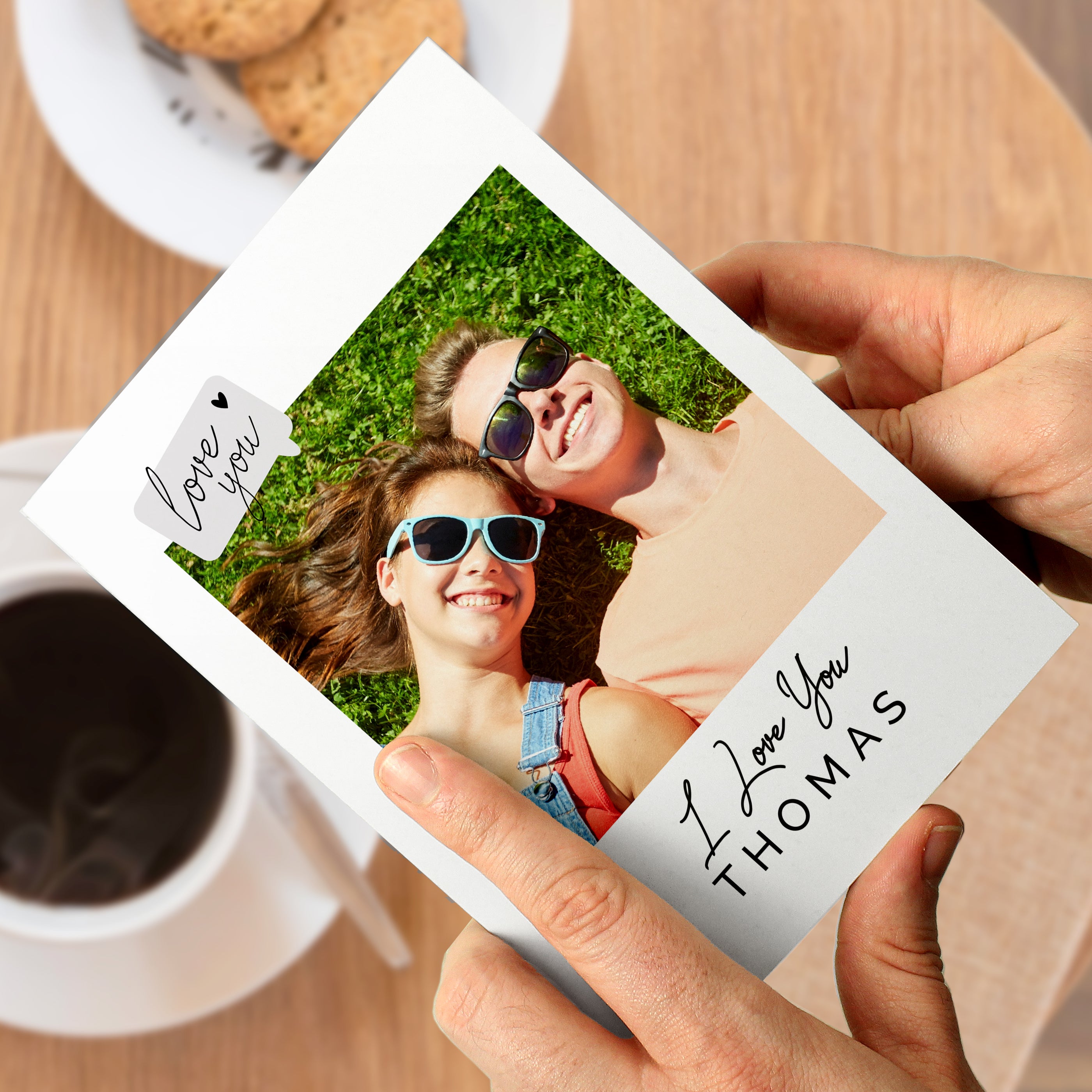 Personalised Love You Photo Upload Greeting Card