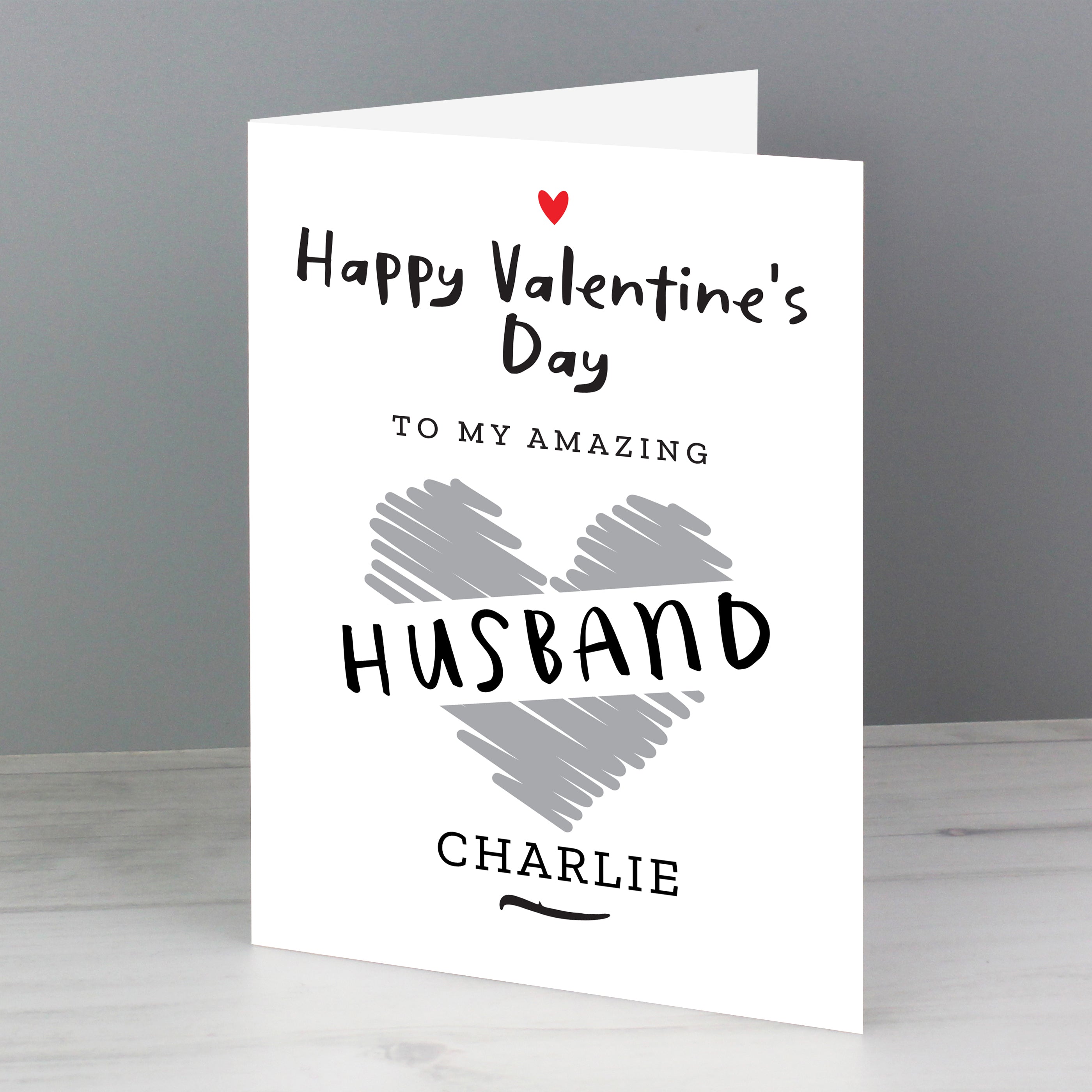 Personalised Happy Valentine's Day Card