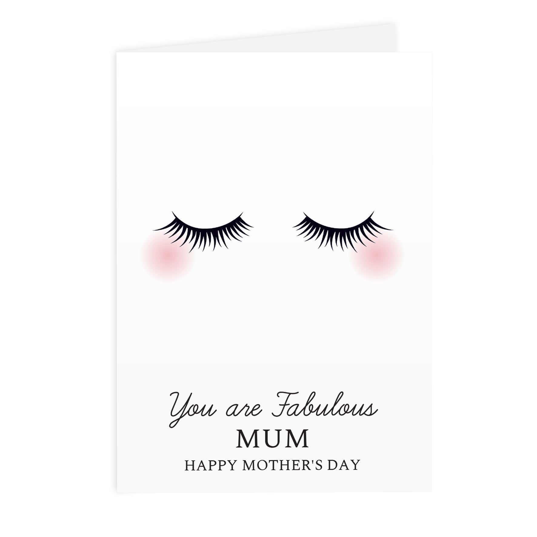 Personalised Eyelashes Card