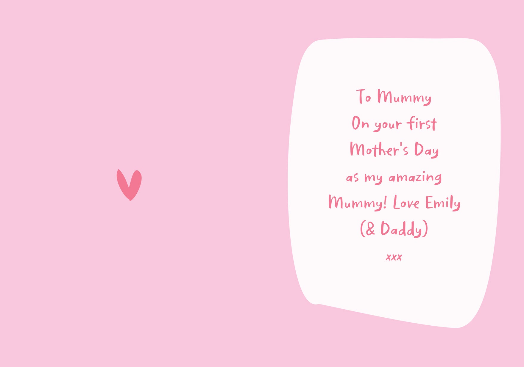 Personalised Happy First Mother's Day Card