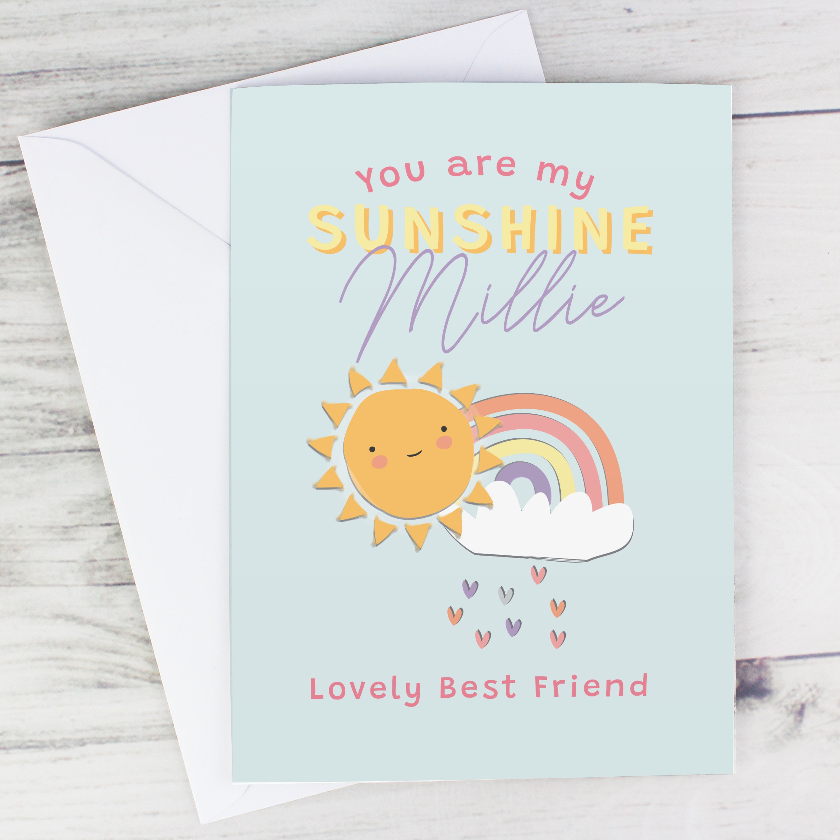 Personalised You Are My Sunshine Card