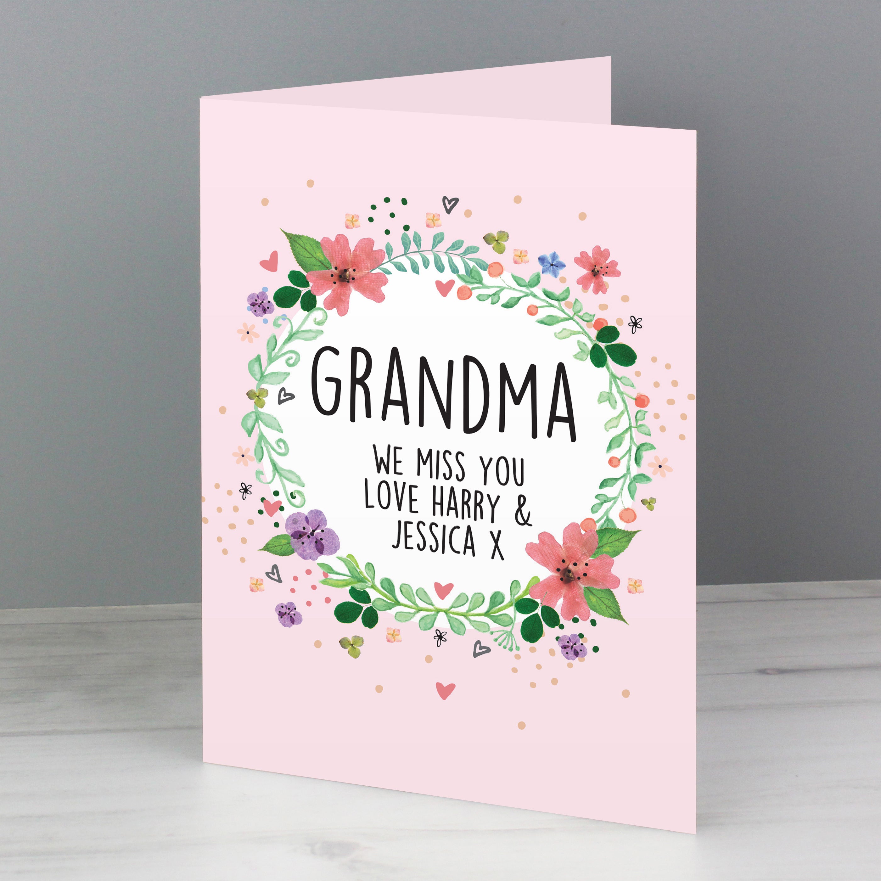 Personalised Floral Card