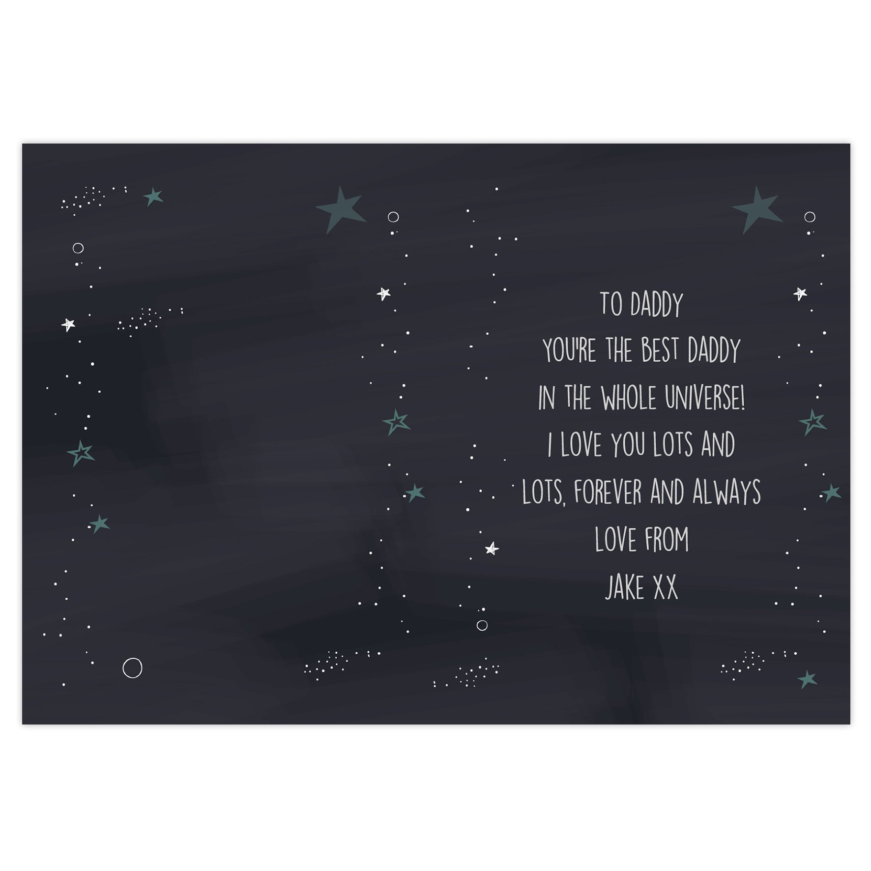 Personalised Best... In The Universe Card