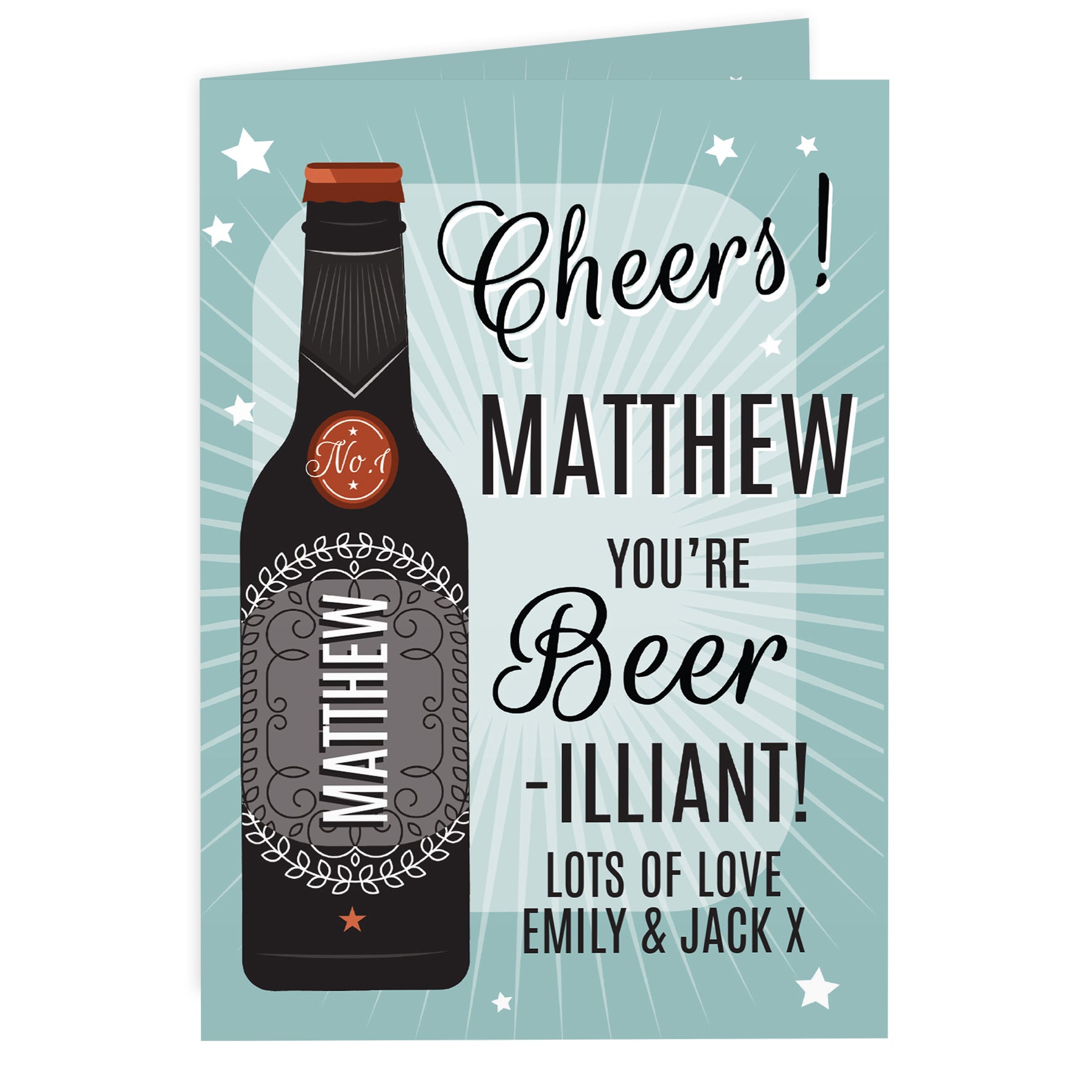 Personalised Beer-illiant Card