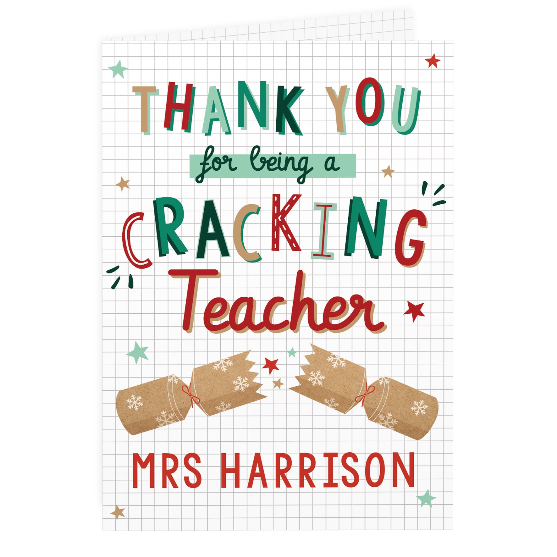 Personalised Cracking Teacher Card