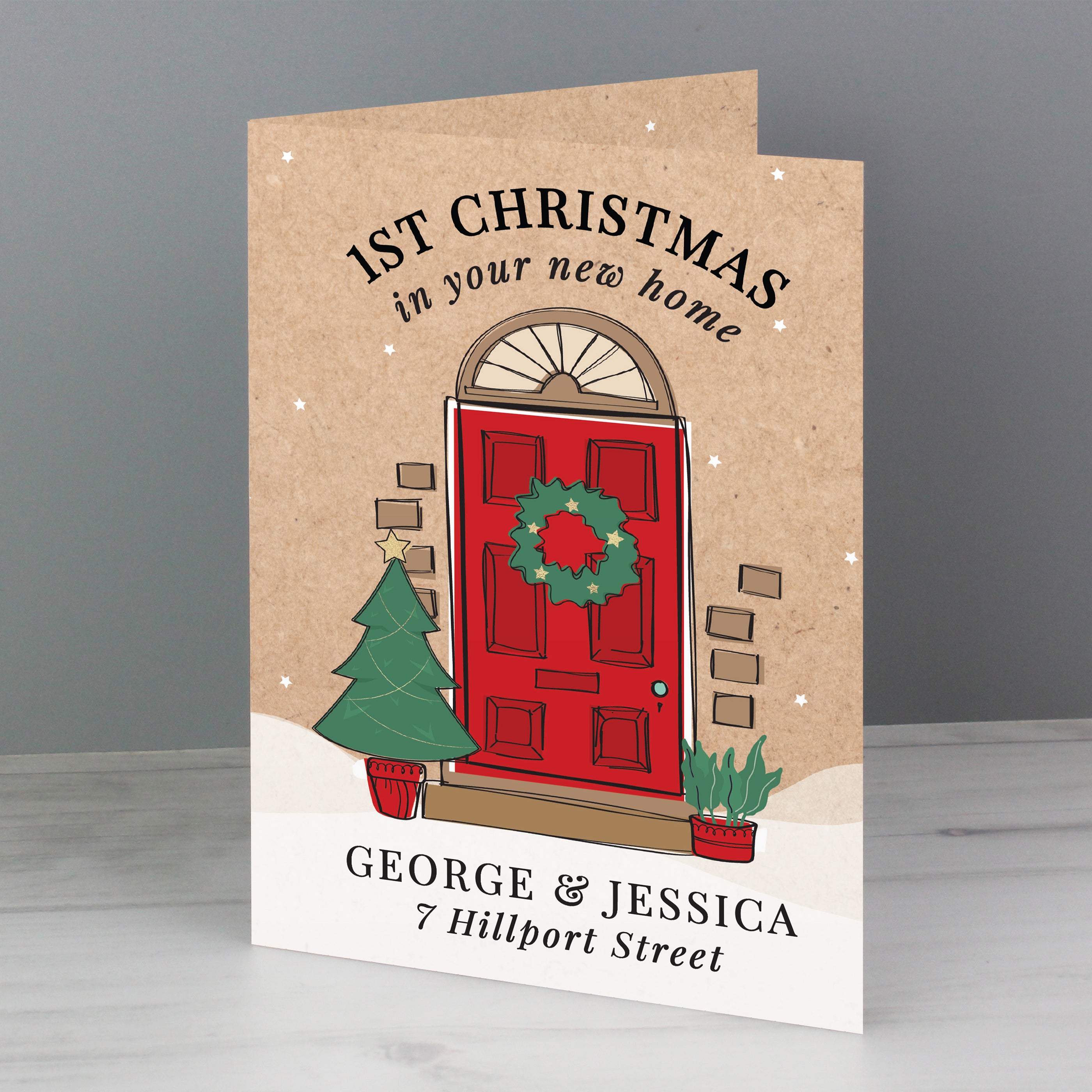 Personalised 1st Christmas In Your New Home Card