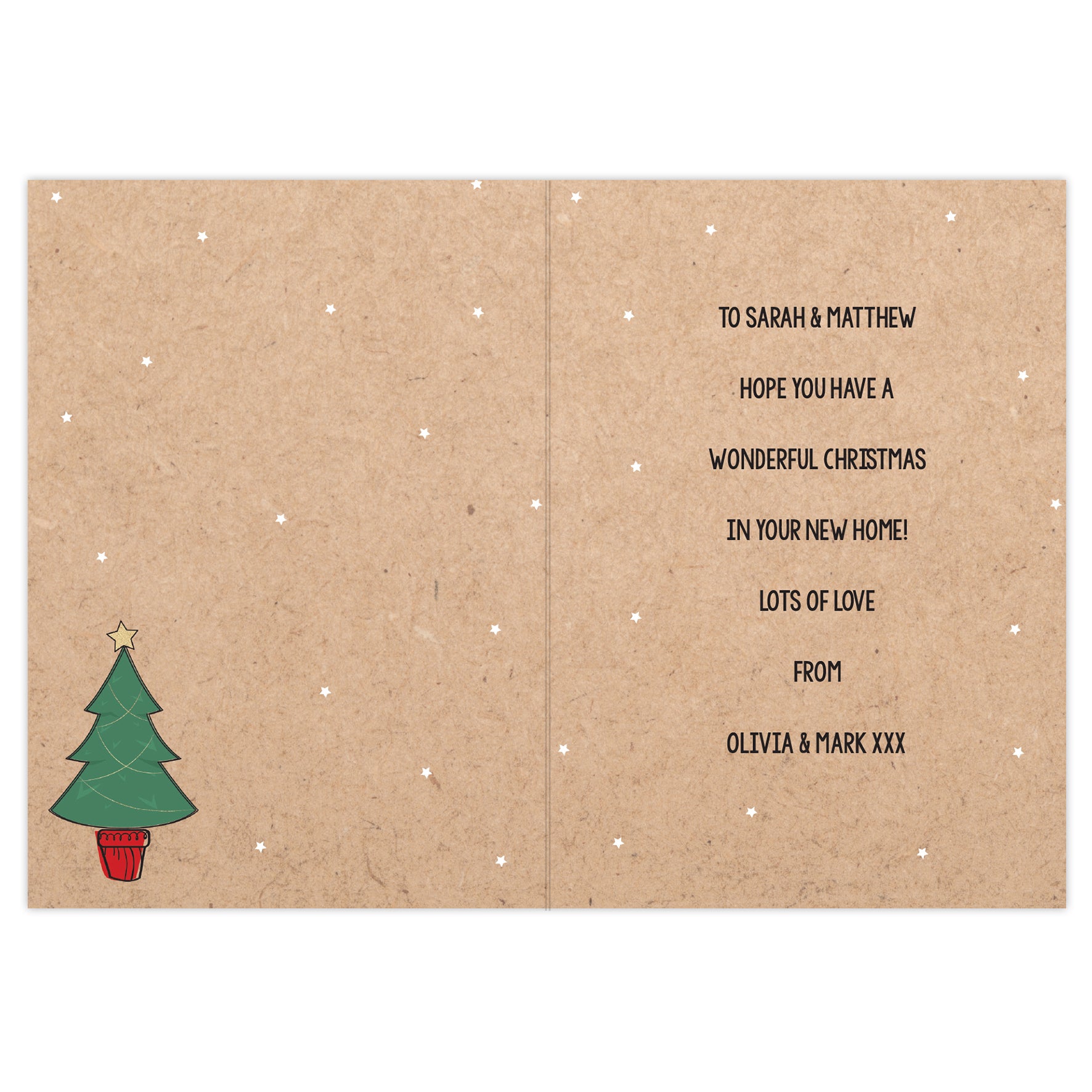 Personalised 1st Christmas In Your New Home Card