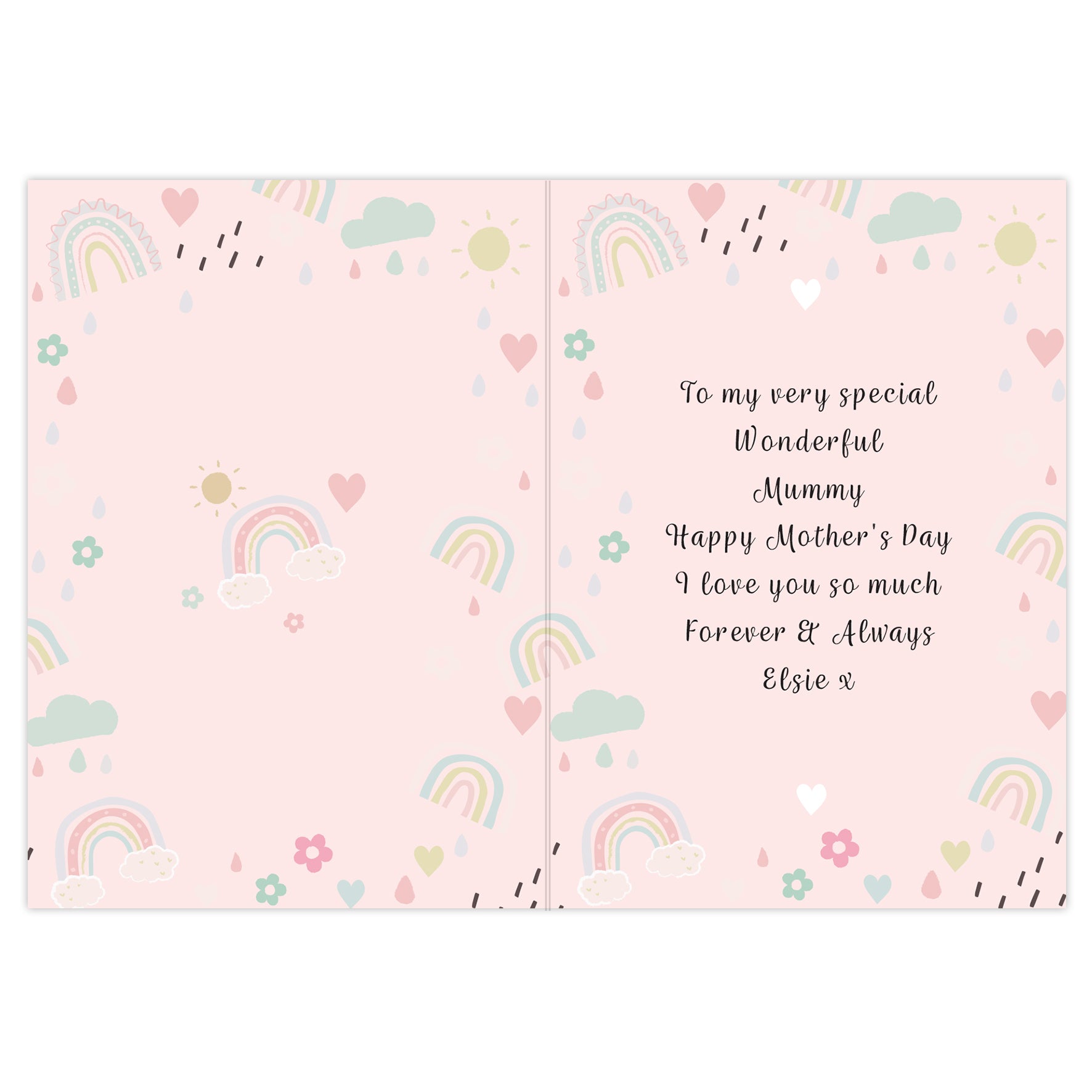 Personalised Rainbows & Sunshine Card