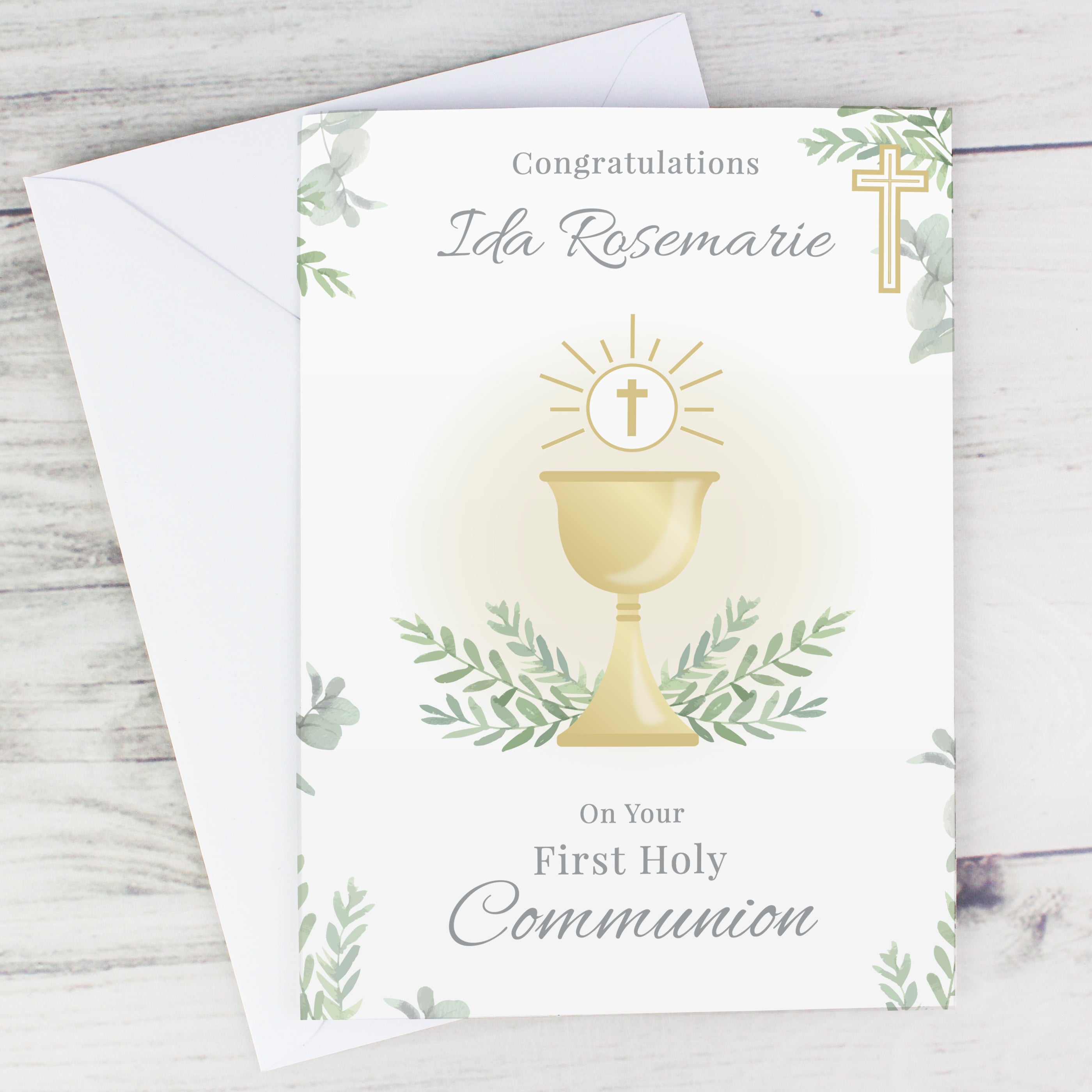 Personalised First Holy Communion Card