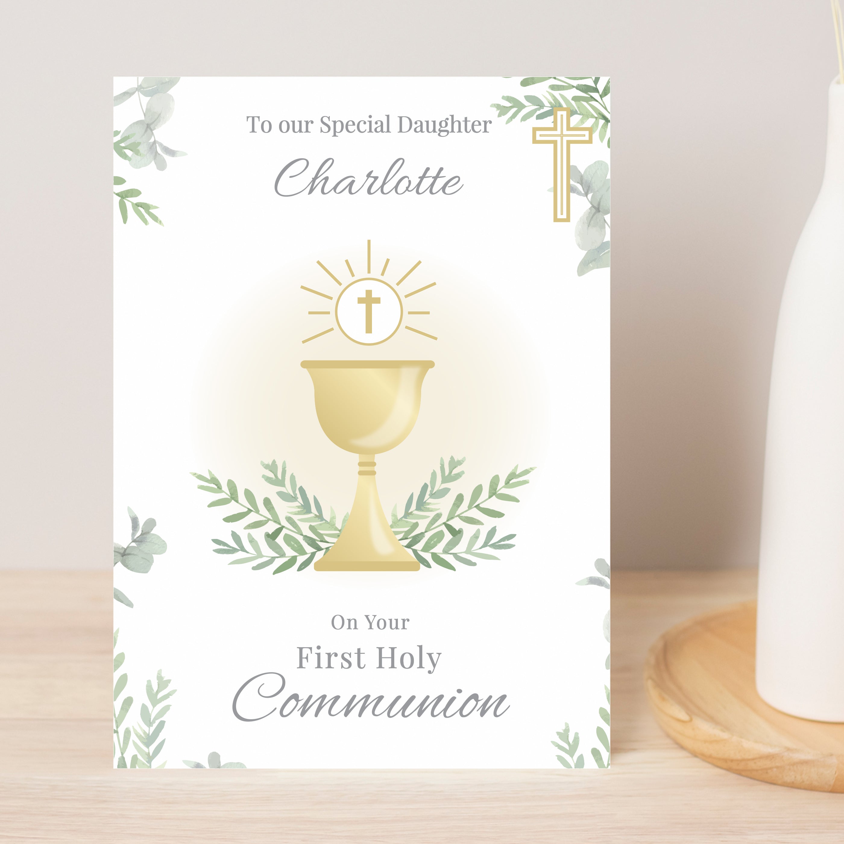 Personalised First Holy Communion Card