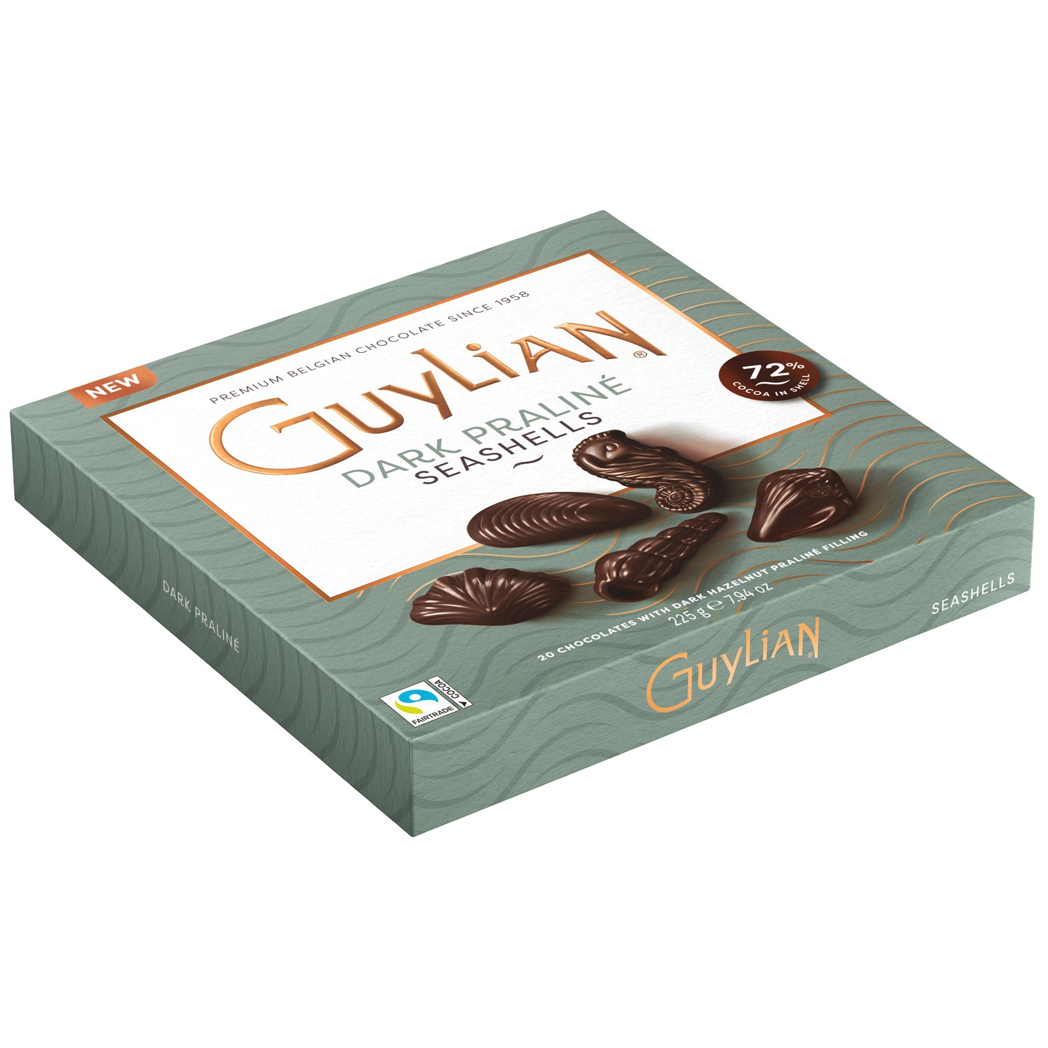 Guylian Dark Chocolate Praline Seashells in Gift Box - 6x225g