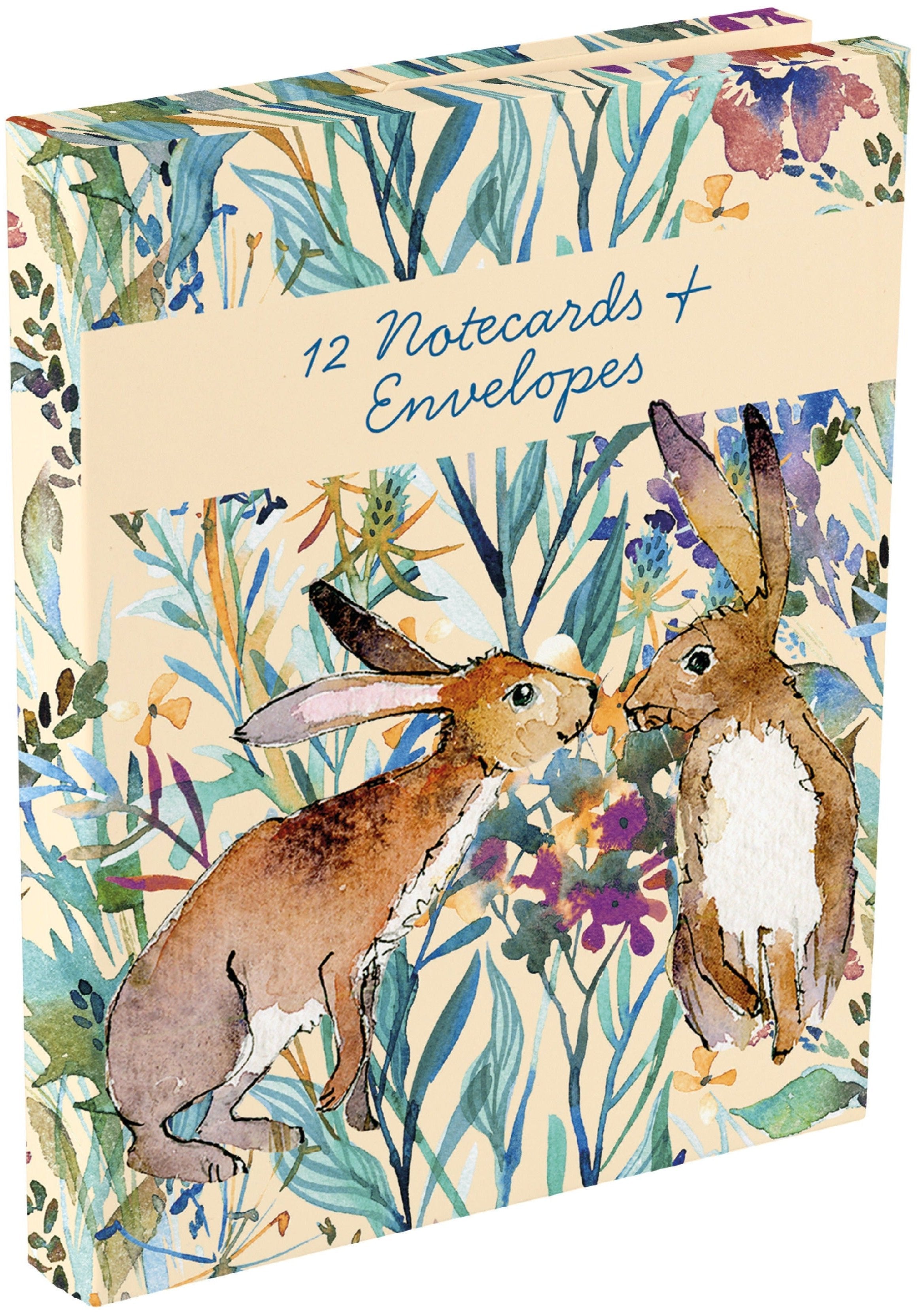 The Gifted Stationery Company - Notecards Wallet - Kissing Hares