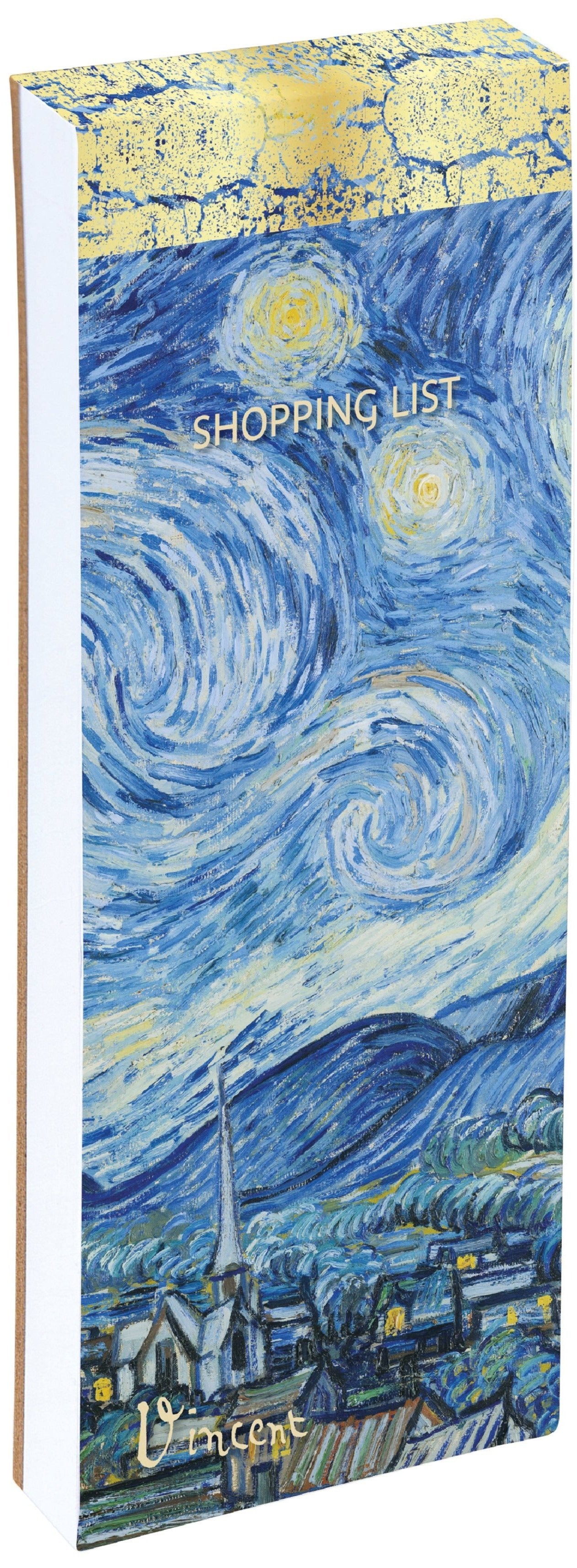 The Gifted Stationery Company - Shopping List – Van Gogh - Starry Night B