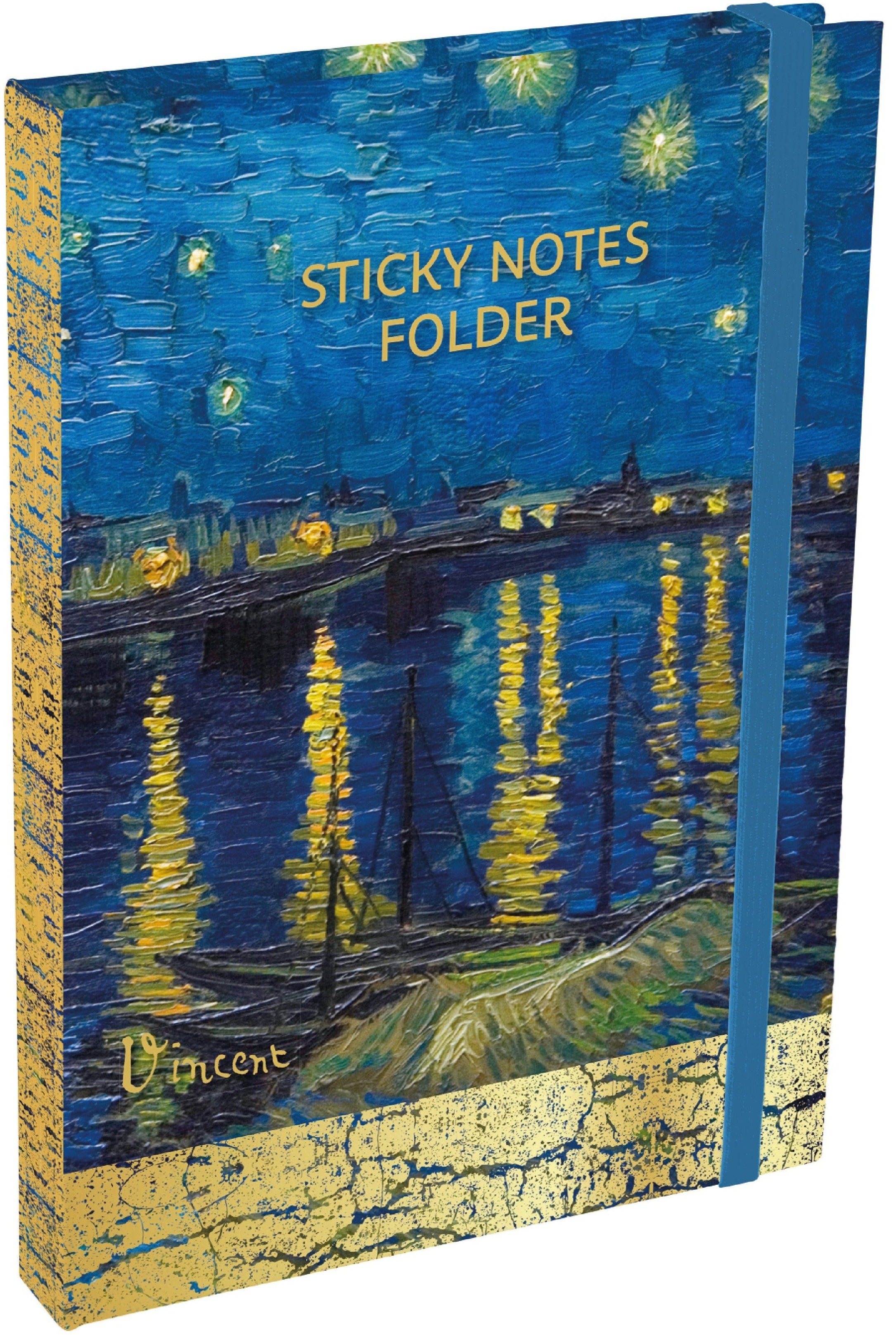 The Gifted Stationery Company - Sticky Notes Folder - Van Gogh - Starry Night