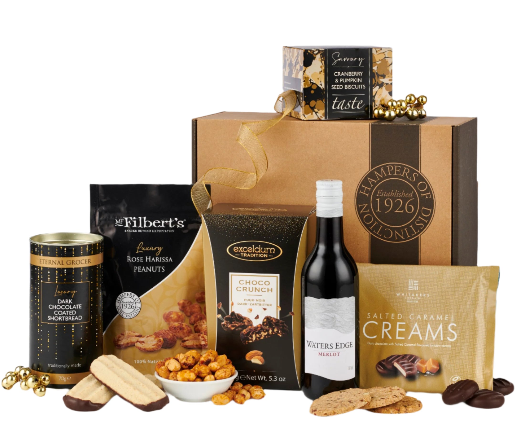 Red Wine & Chocolate Gift Hamper – Merlot & Gourmet Treats