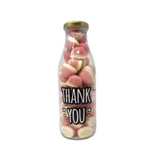 THANK YOU bottle of Strawberry & Cream Kisses - 6x300g