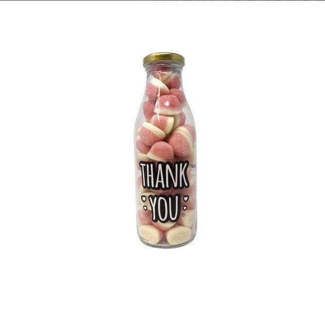 THANK YOU bottle of Strawberry & Cream Kisses - 6x300g