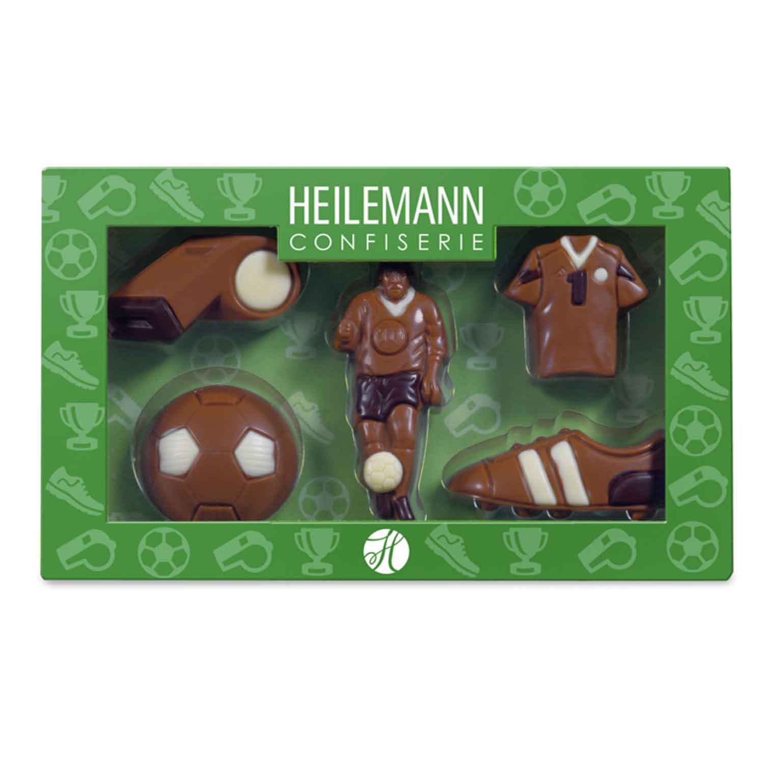 Decorated Milk Chocolate Football Kit in gift box 205 x 125 x 20mm - 11x100g