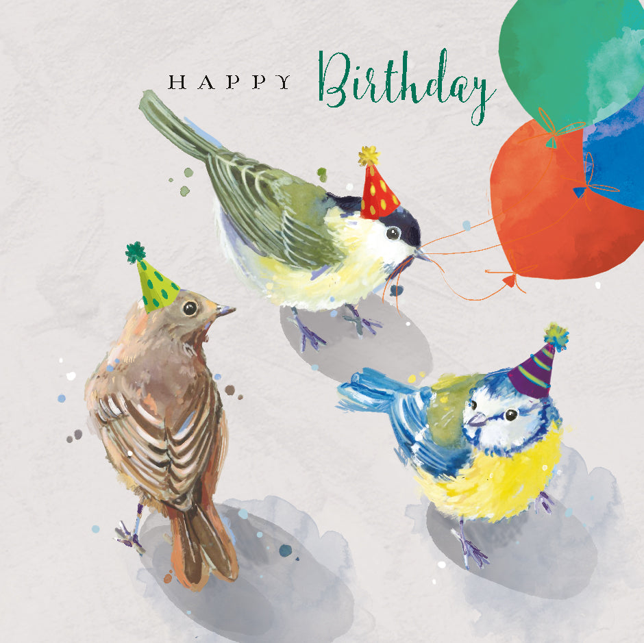 Birds Birthday Tweets Happy Birthday Greeting Card The Wildlife Range Cards