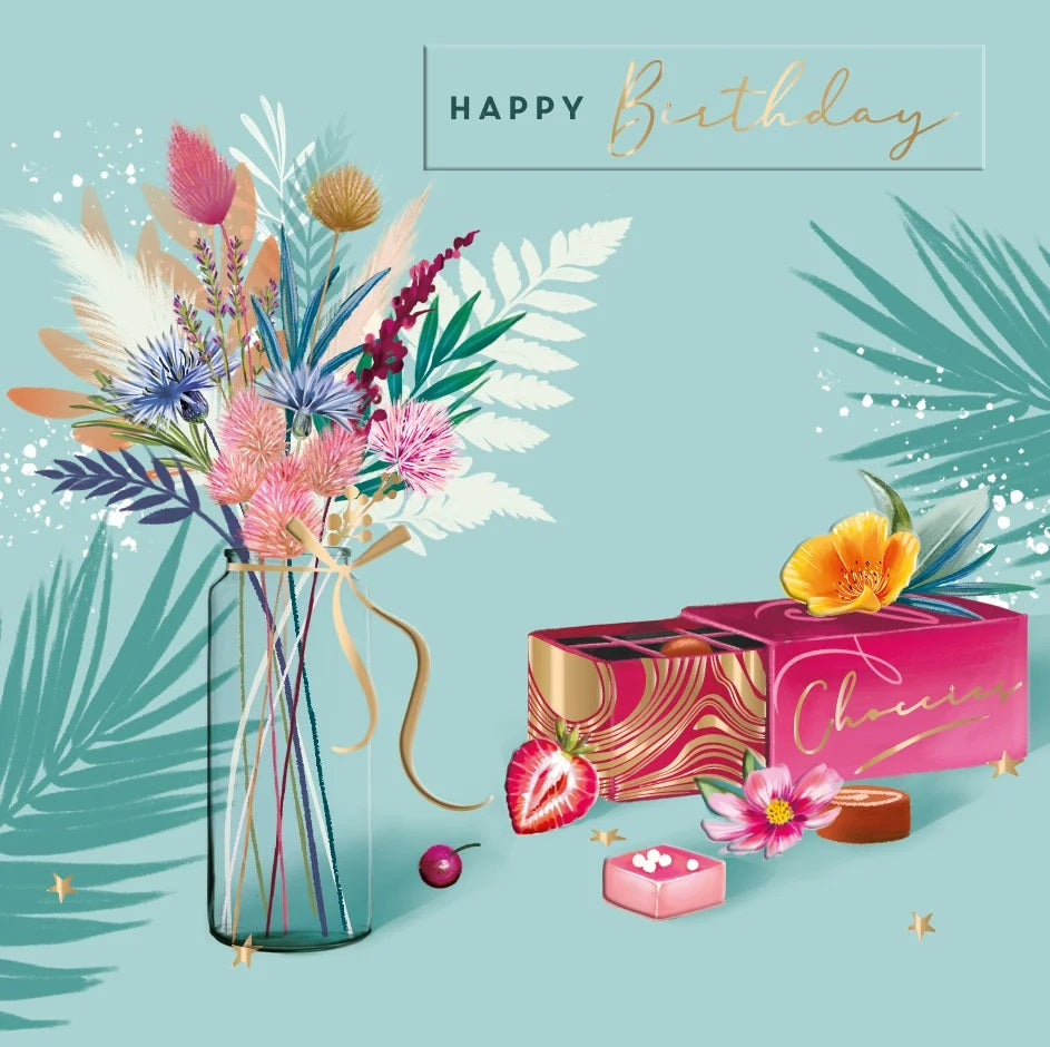 Blank Birthday Treats Card - Coctail Hour