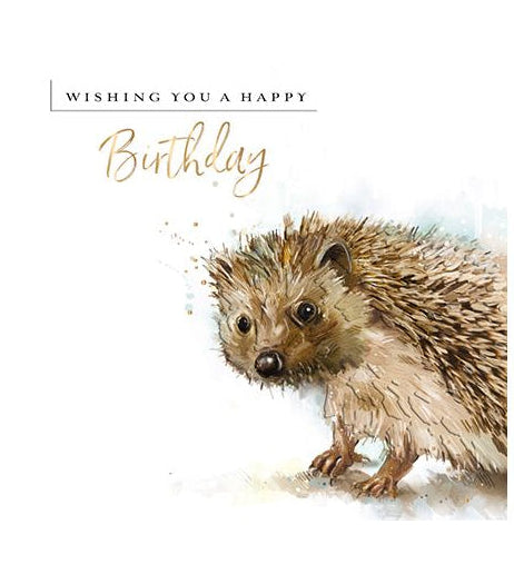 Blank Birthday Card - Hedge-Hugs